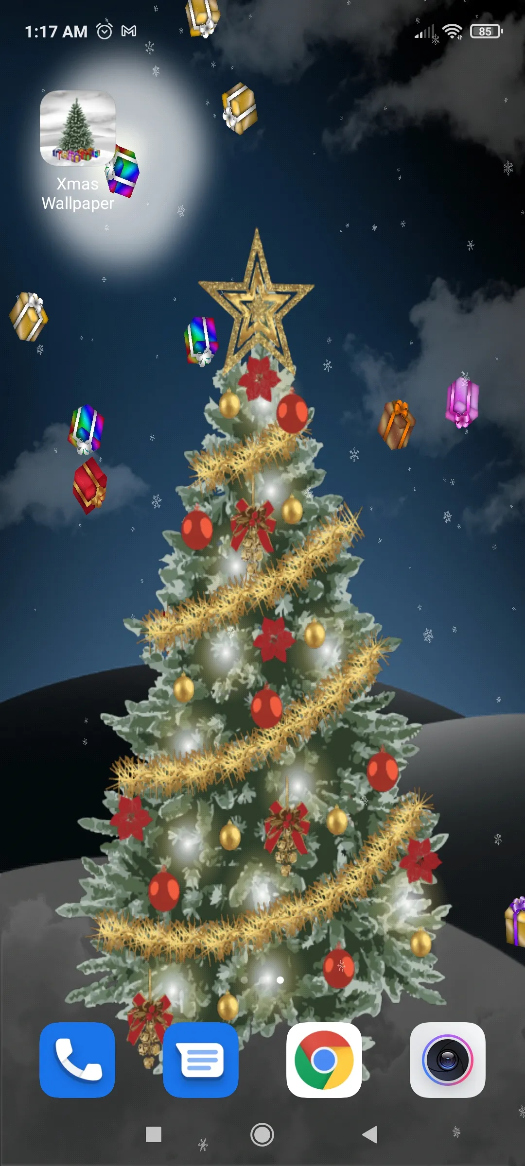 Christmas Tree Live Wallpaper | Indus Appstore | Screenshot