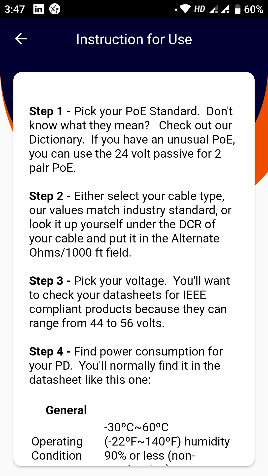 PoE Calculator | Indus Appstore | Screenshot