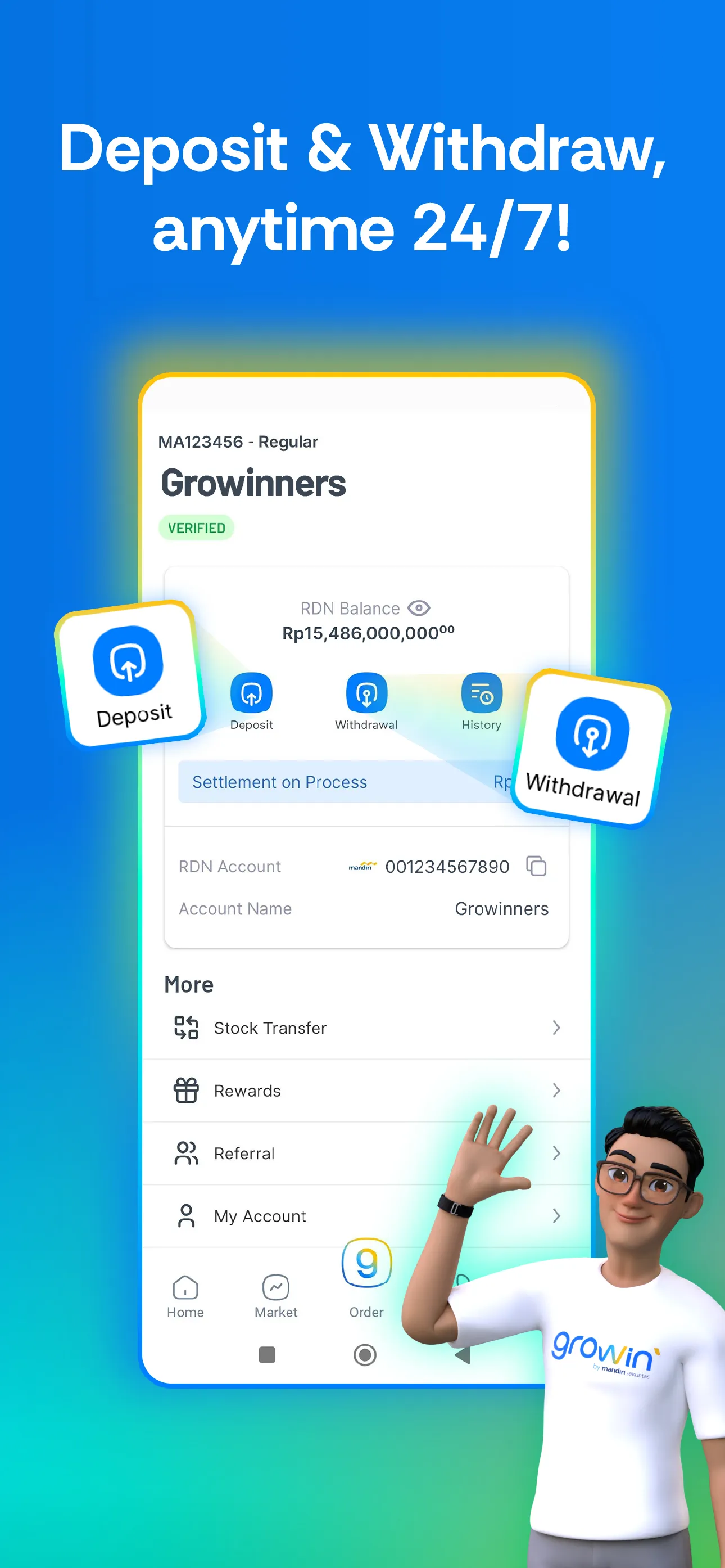 Growin' - Invest & Trade | Indus Appstore | Screenshot