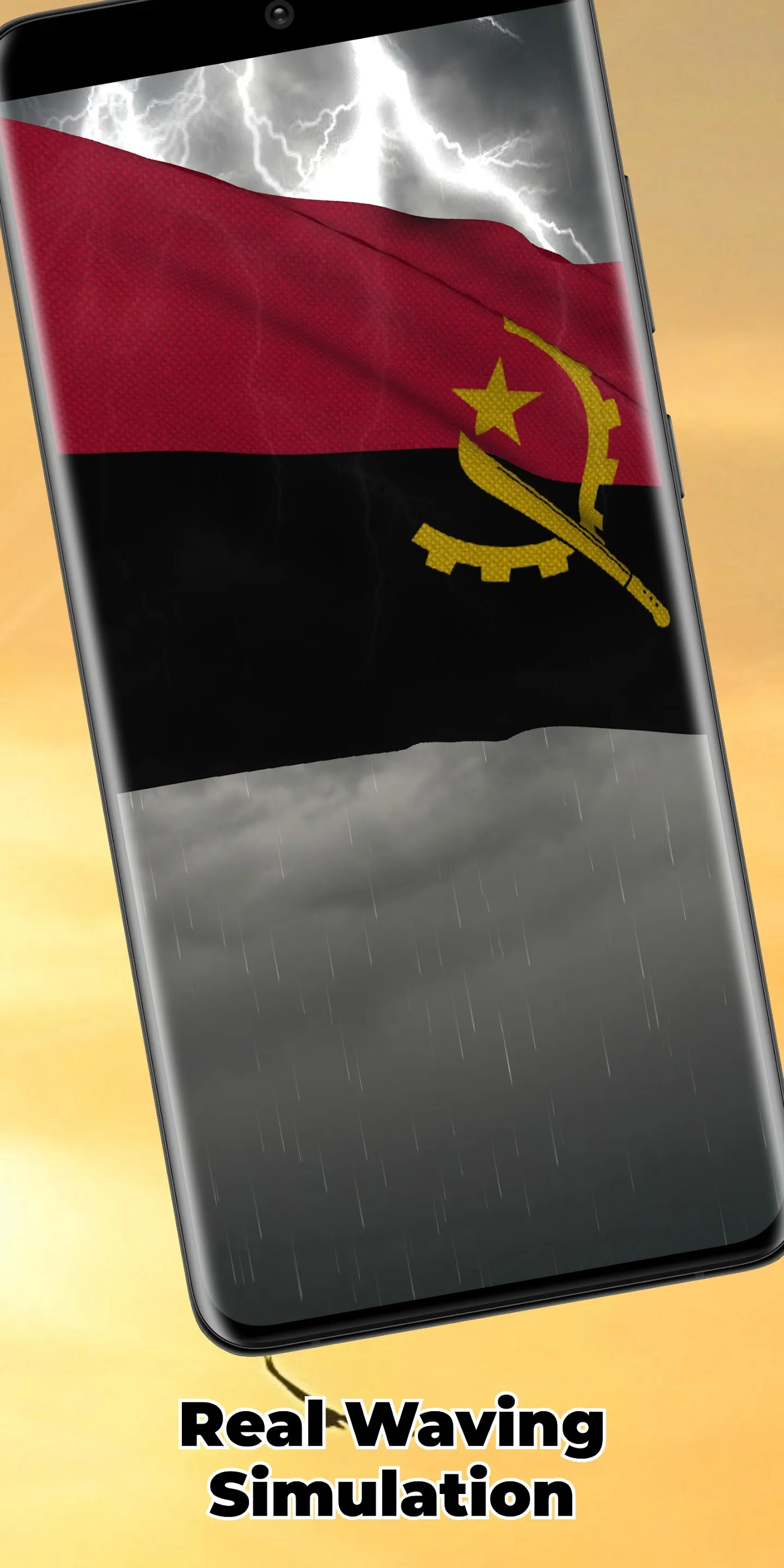 Angola Flag Live Wallpaper | Indus Appstore | Screenshot