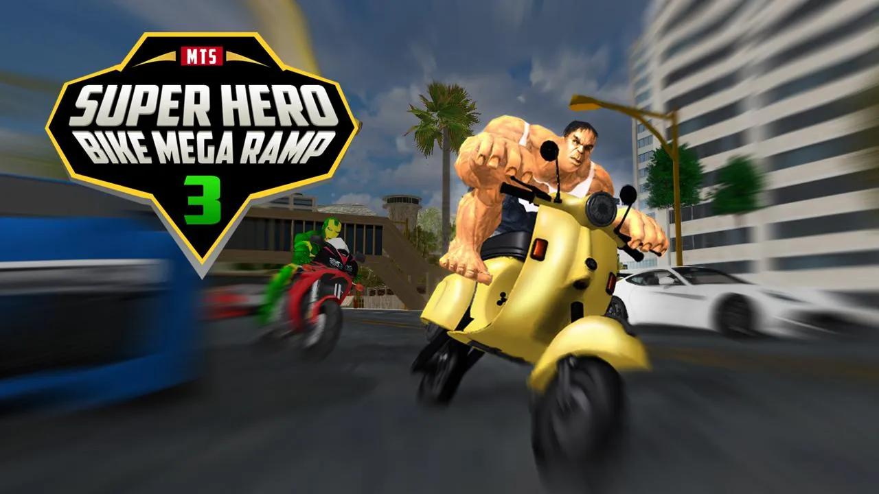 Super Hero Bike Mega Ramp 3 | Indus Appstore | Screenshot