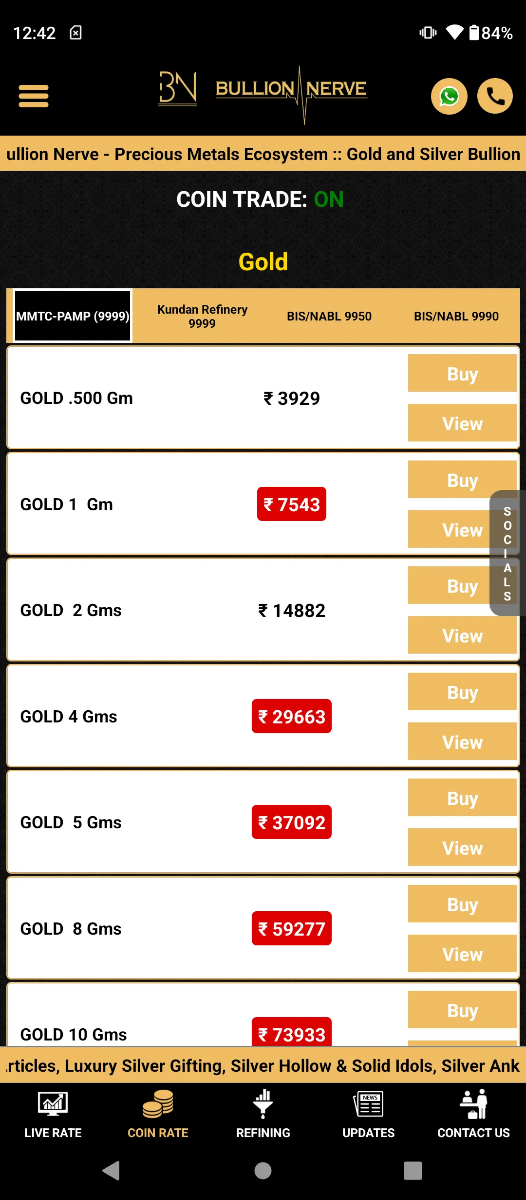 Bullion Nerve | Indus Appstore | Screenshot