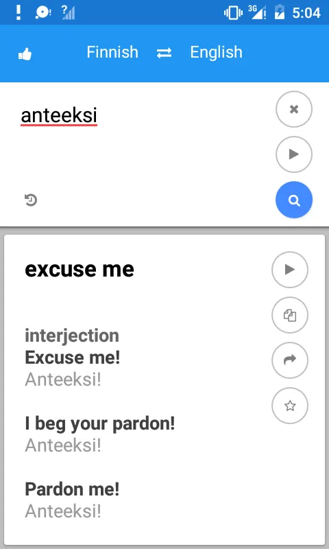 Finnish English Translate | Indus Appstore | Screenshot