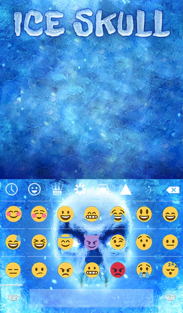 Ice Skull Keyboard & Wallpaper | Indus Appstore | Screenshot