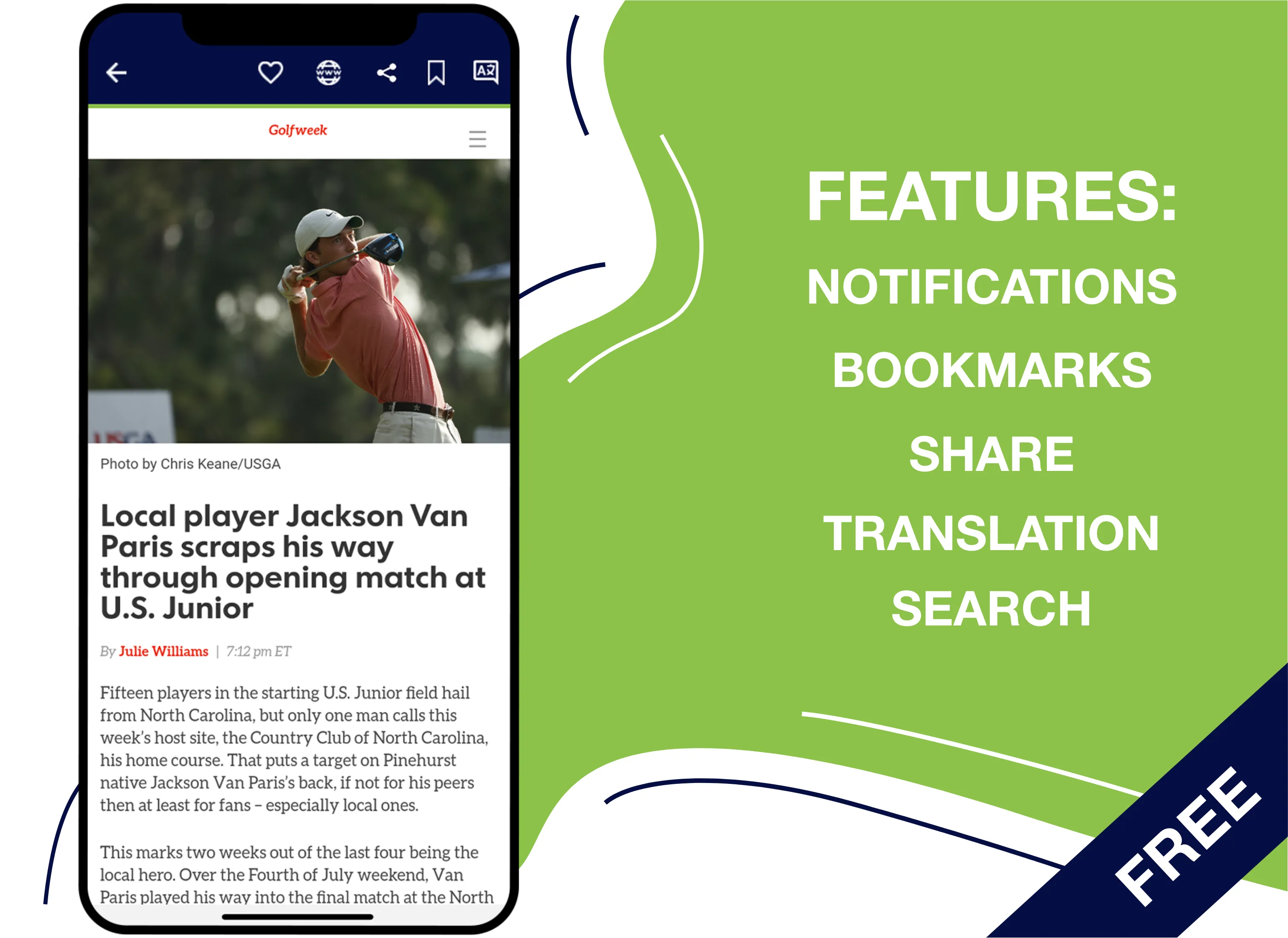 Golf News | Golf News & Golf R | Indus Appstore | Screenshot