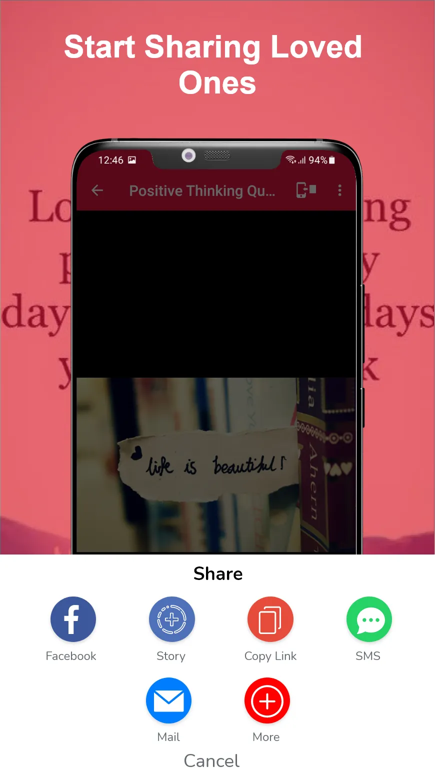 How to Think Positive Quotes | Indus Appstore | Screenshot