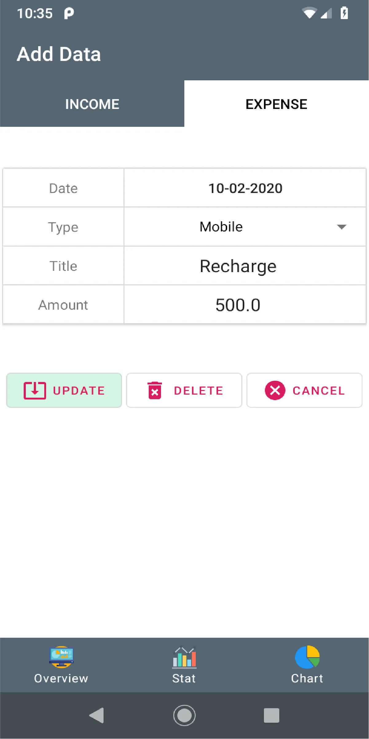 Cost Manager | Indus Appstore | Screenshot