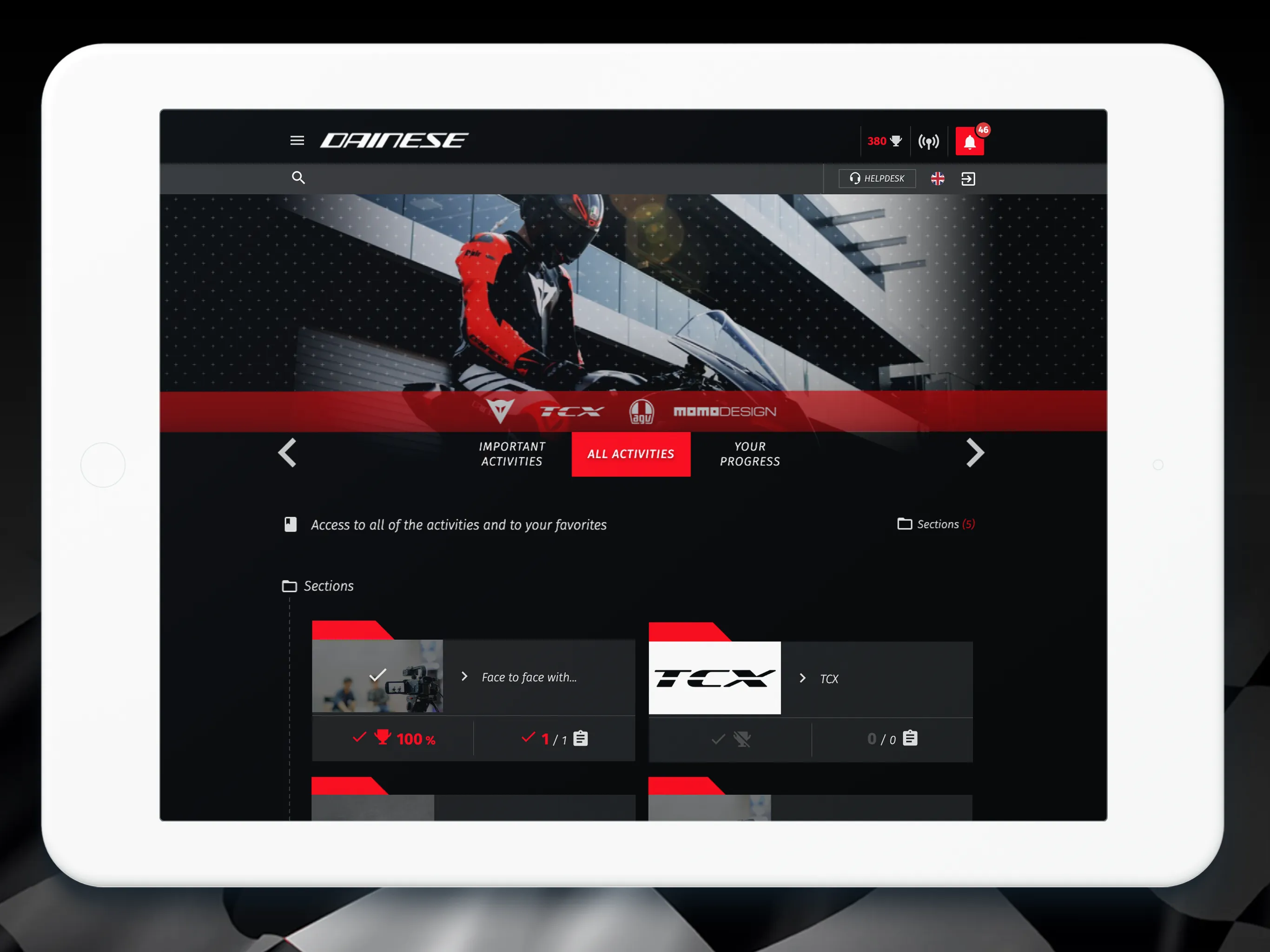 Dainese Academy | Indus Appstore | Screenshot