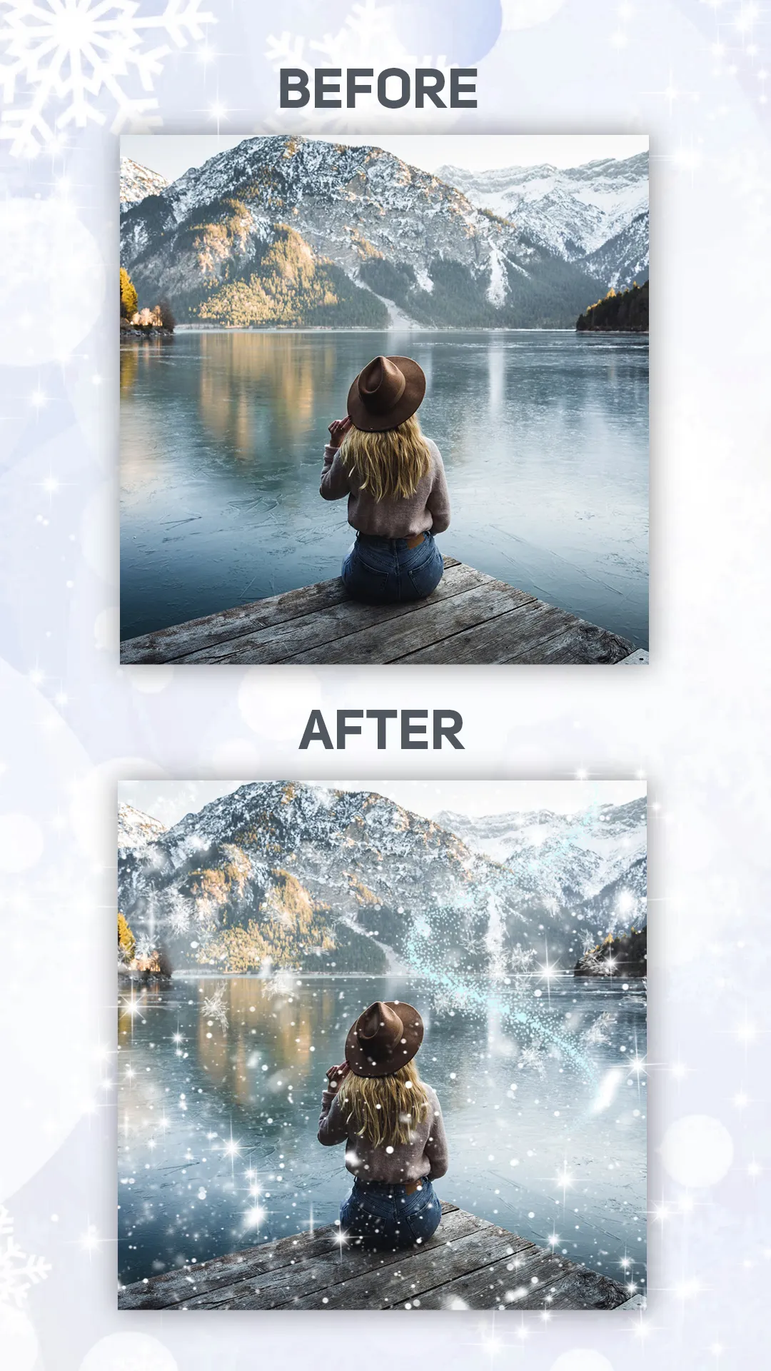 Snow Effect on Photo - Editor | Indus Appstore | Screenshot