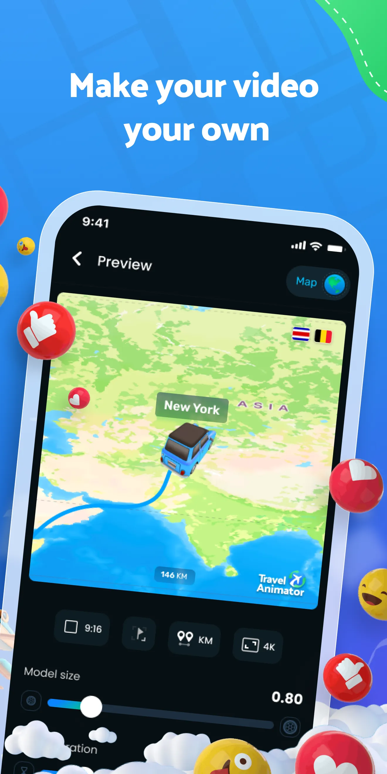 TravelAnimator・Journey Route | Indus Appstore | Screenshot