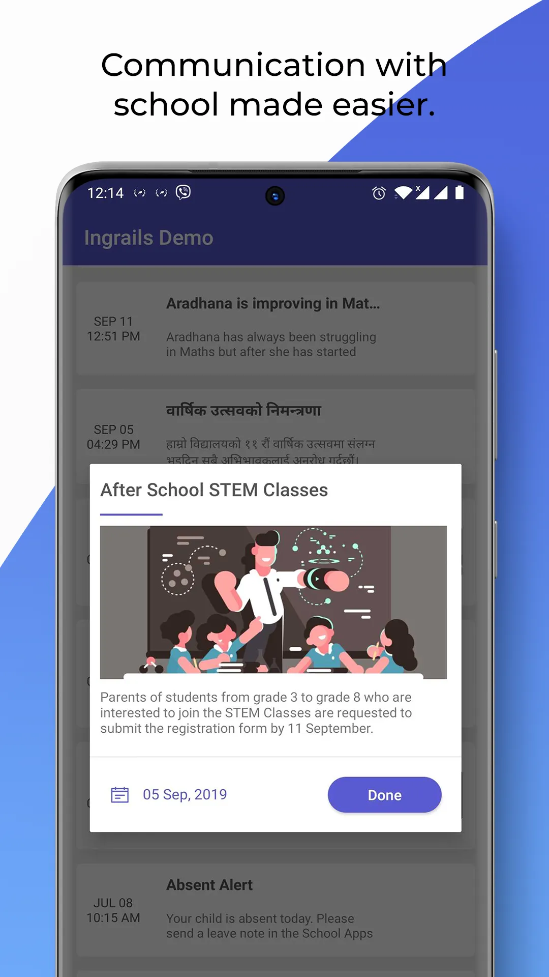 Vinayak Shanti Niketan School | Indus Appstore | Screenshot