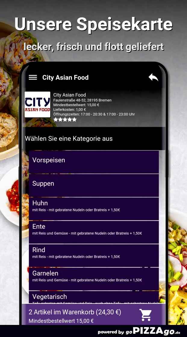 City Asian Food Bremen | Indus Appstore | Screenshot