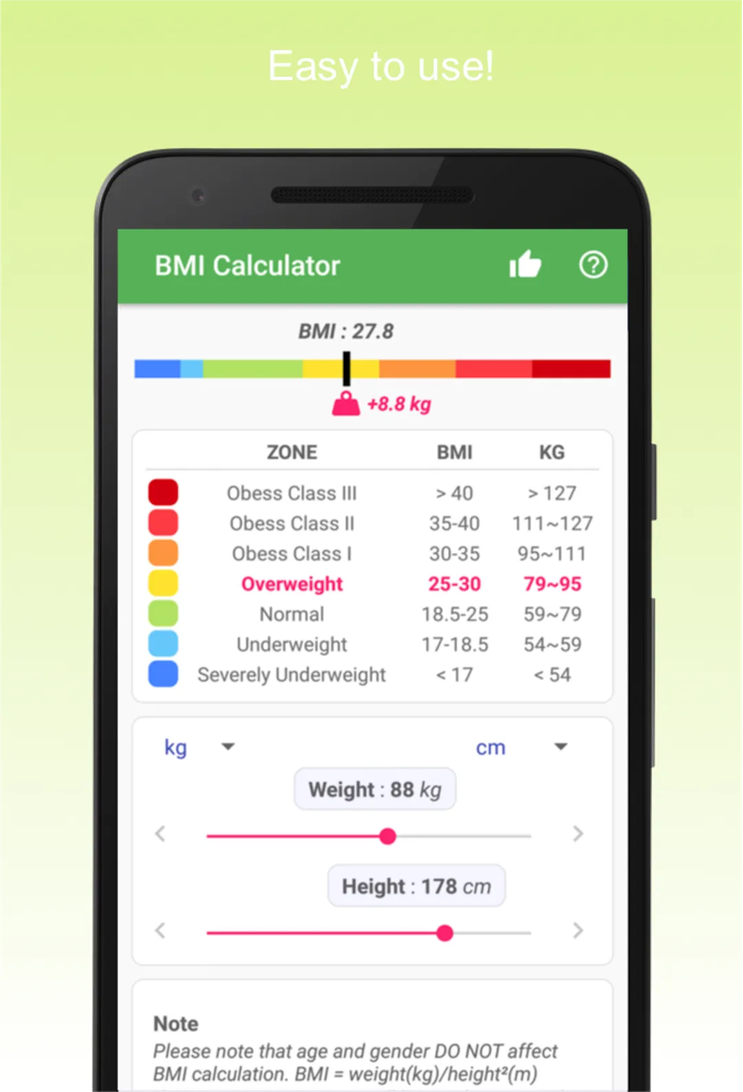 BMI Calculator & Ideal Weight | Indus Appstore | Screenshot