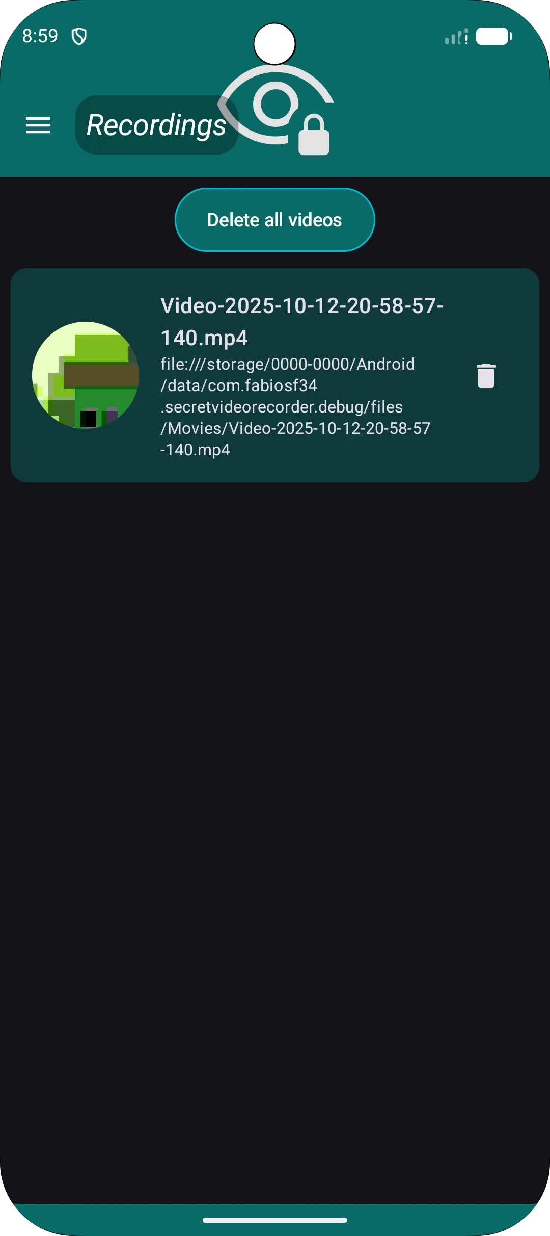 Secret Video Recorder - SVR | Indus Appstore | Screenshot