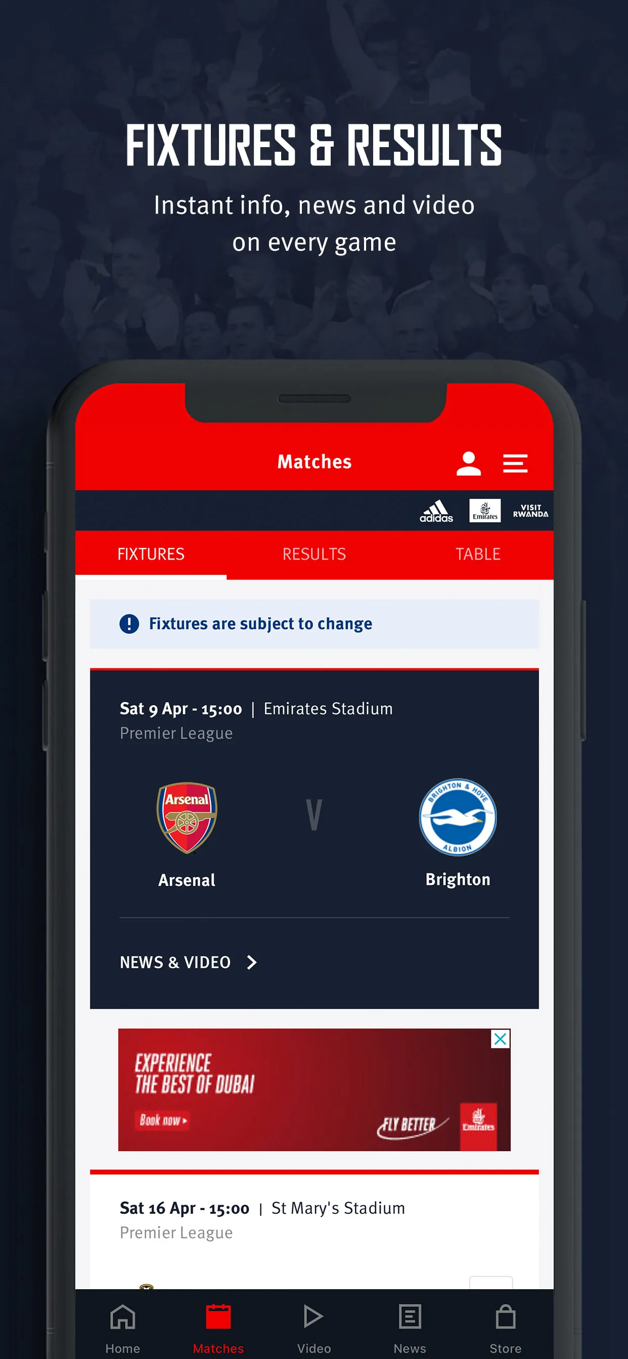 Arsenal Official App | Indus Appstore | Screenshot