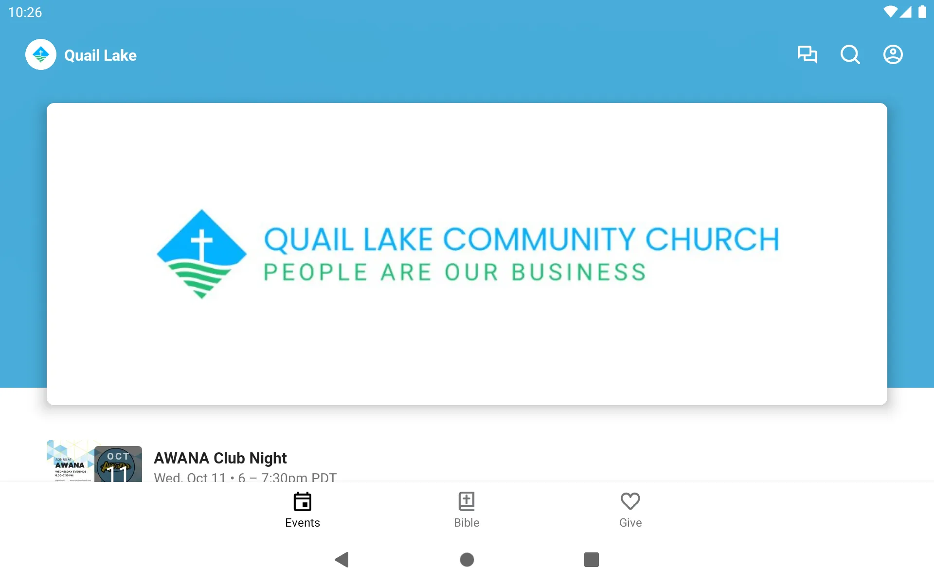 Quail Lake Community Church | Indus Appstore | Screenshot