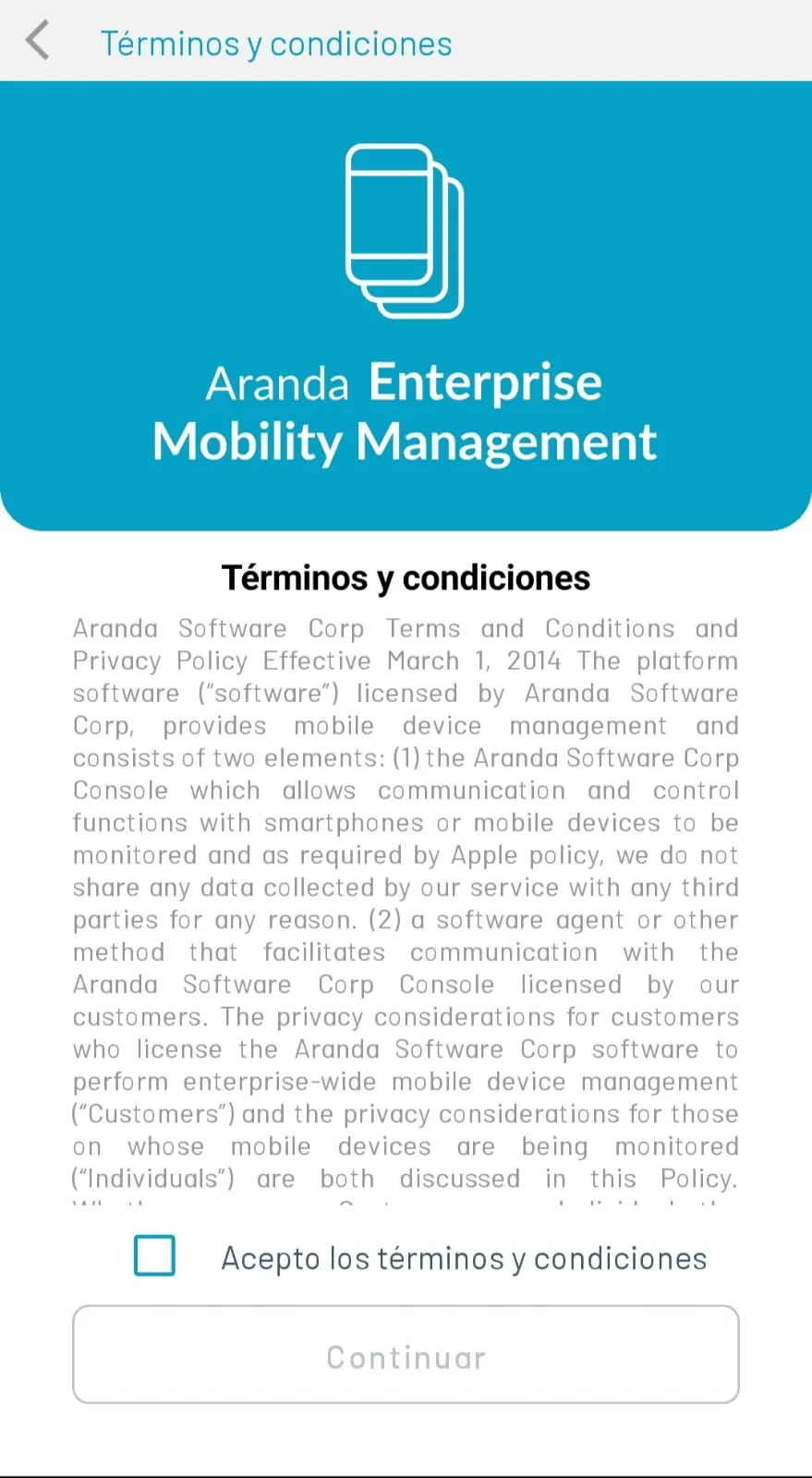 ArandaEMM for Samsung | Indus Appstore | Screenshot