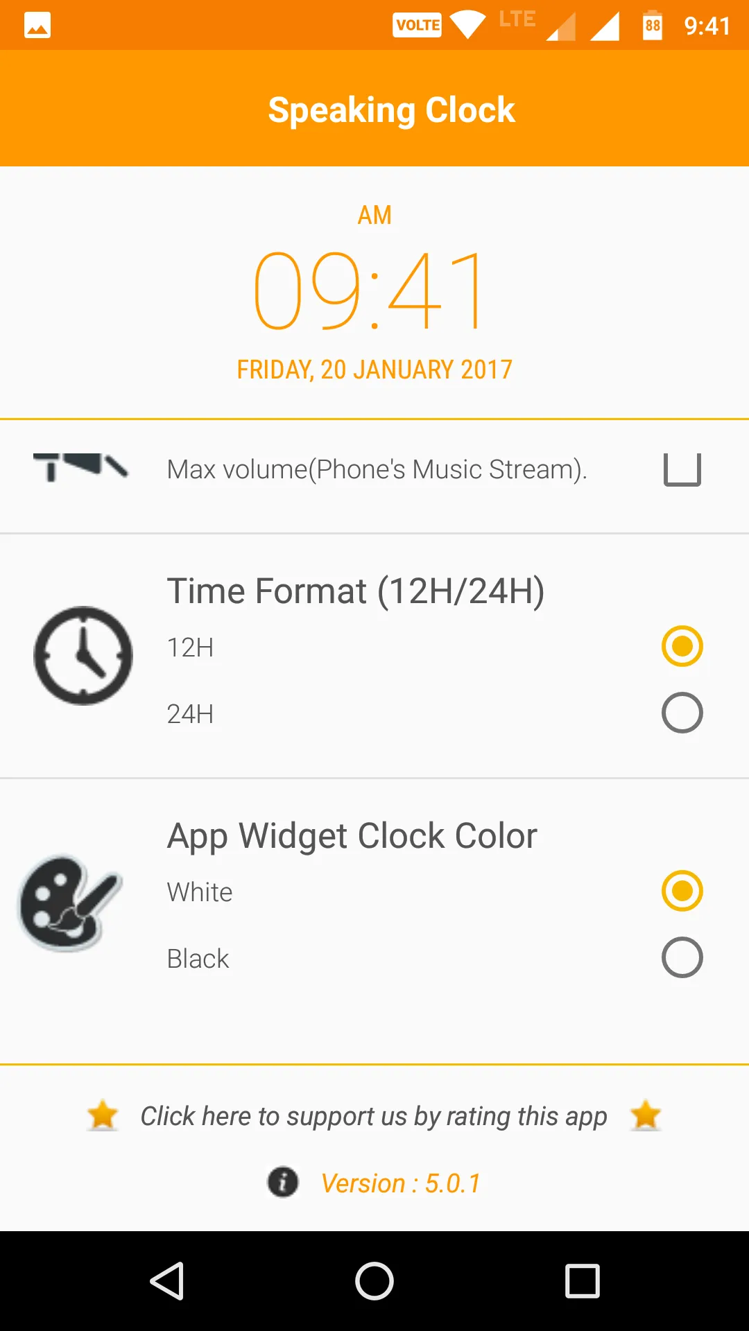 Speaking Clock | Indus Appstore | Screenshot