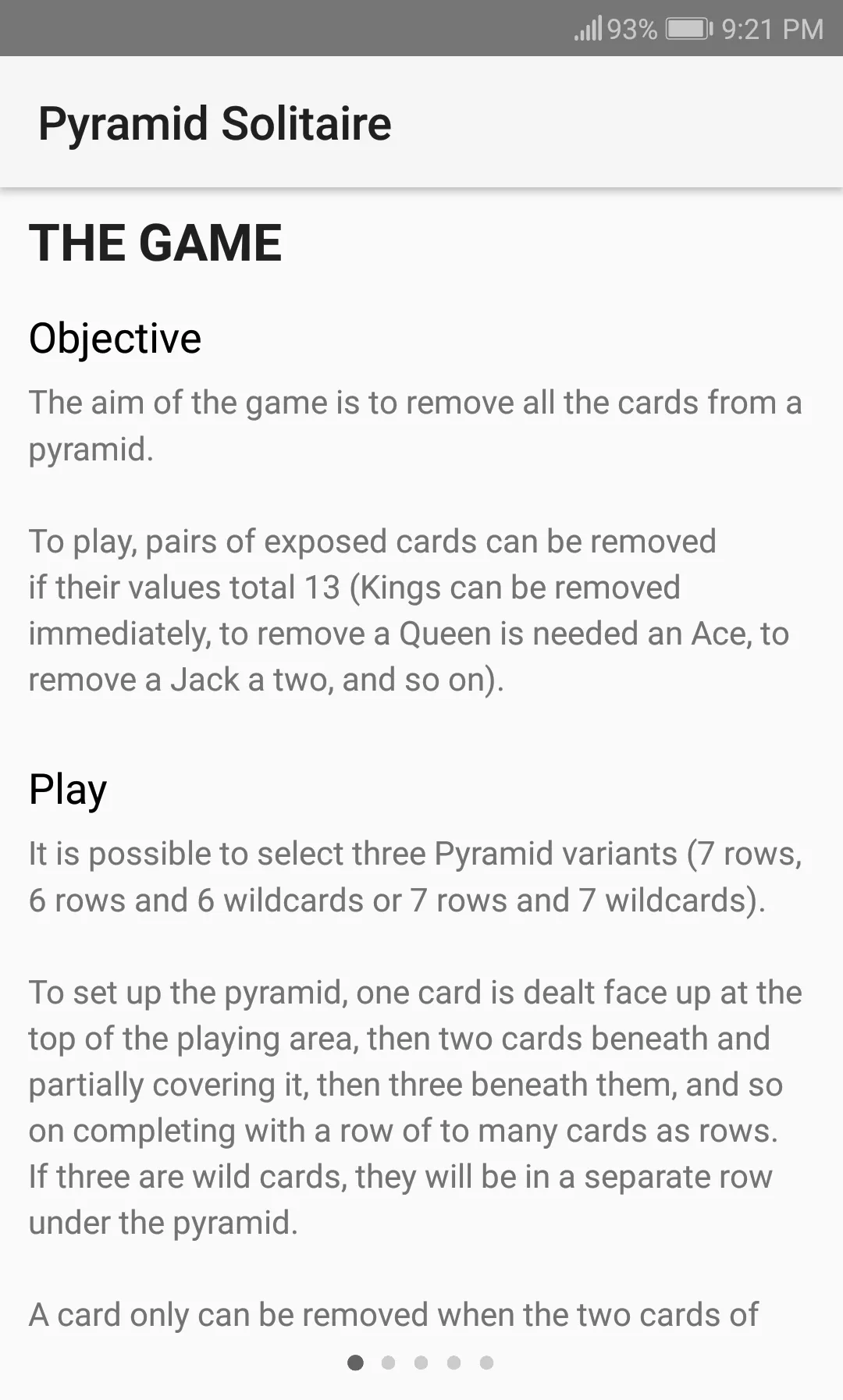 Pyramid Solitaire | Indus Appstore | Screenshot