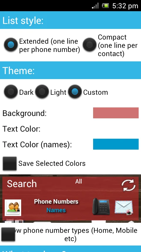 Contacts in a list widget | Indus Appstore | Screenshot