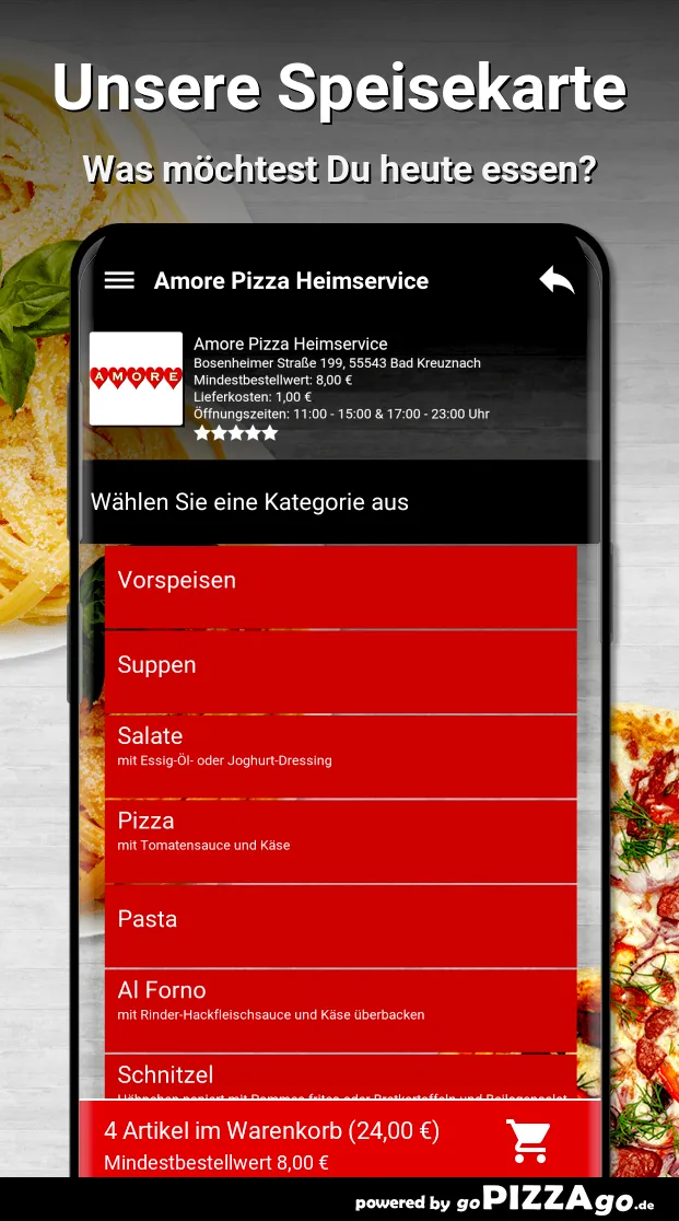 Amore Pizza Heimservice Bad Kr | Indus Appstore | Screenshot