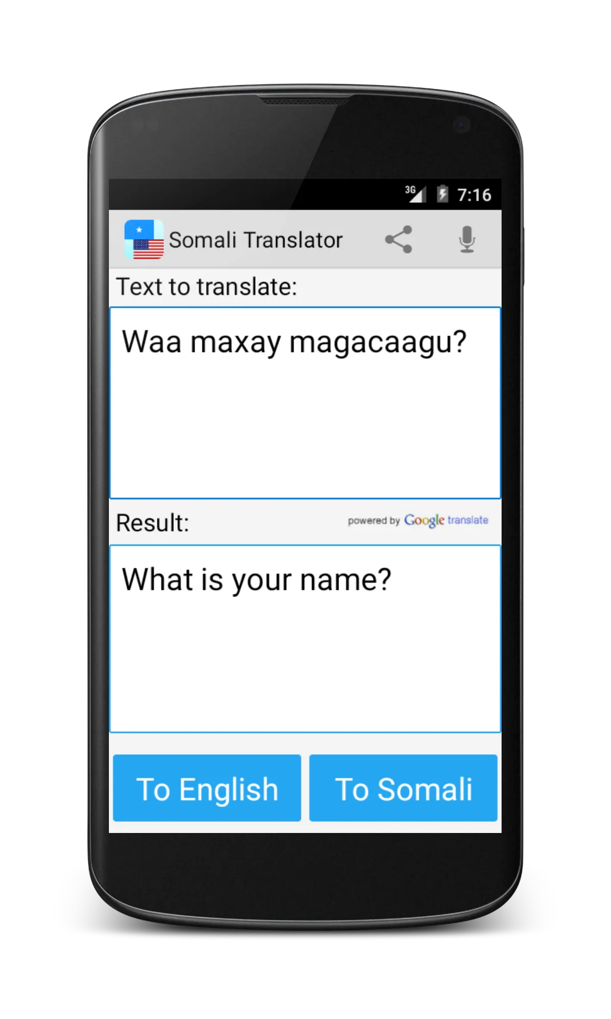 Somali English Translator | Indus Appstore | Screenshot