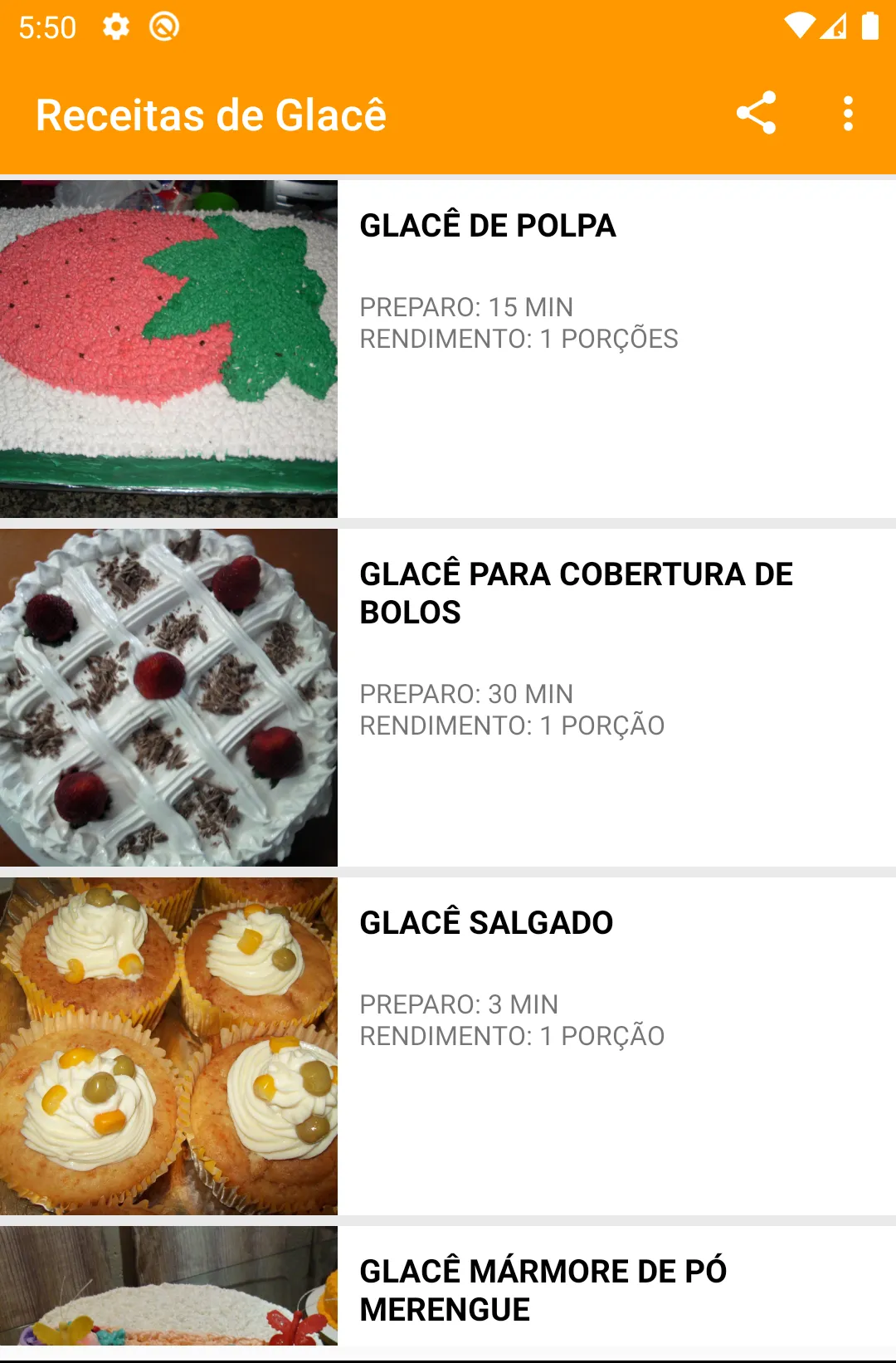 Receitas de Glacê | Indus Appstore | Screenshot