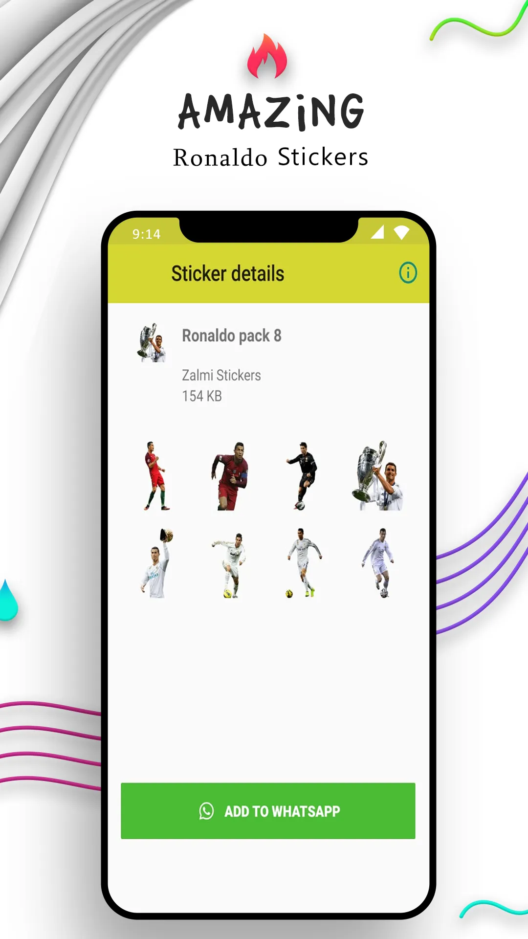 Ronaldo Stickers For Whatsapp | Indus Appstore | Screenshot