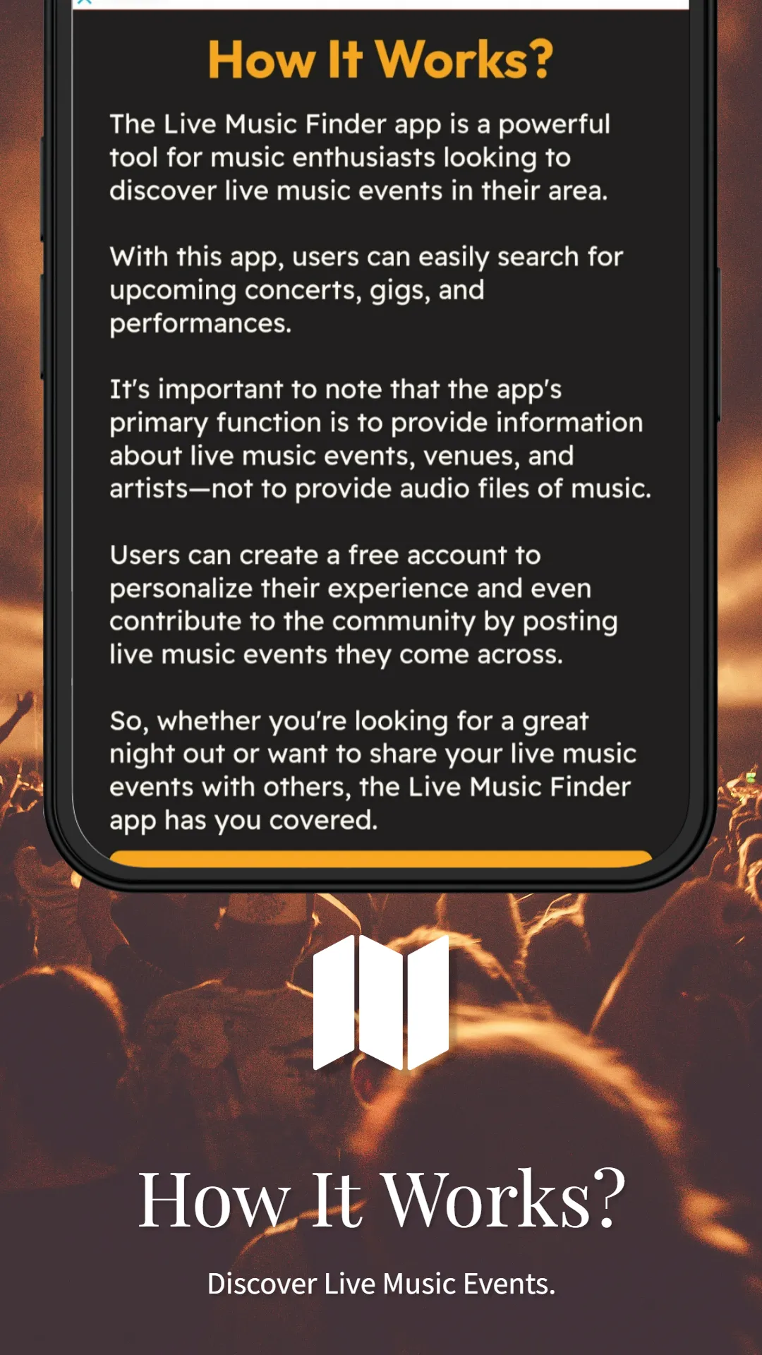 Live Music Finder | Indus Appstore | Screenshot