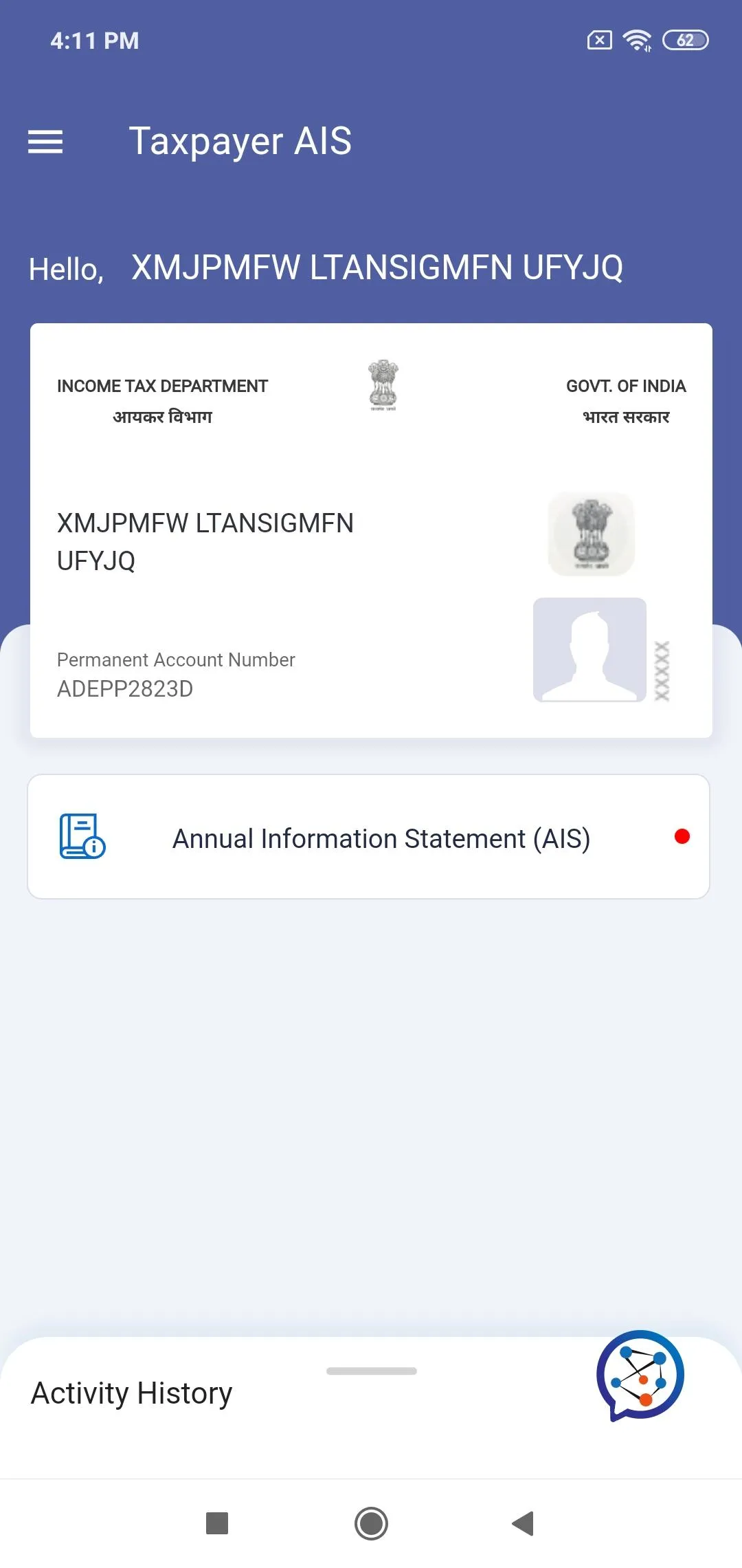 AIS for Taxpayers | Indus Appstore | Screenshot