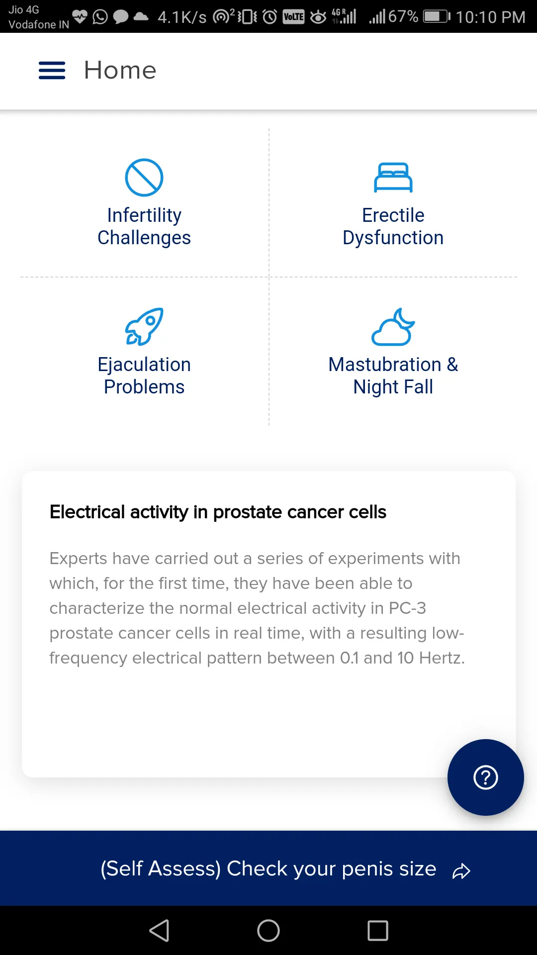 MenGO: Men's Personal Health | Indus Appstore | Screenshot