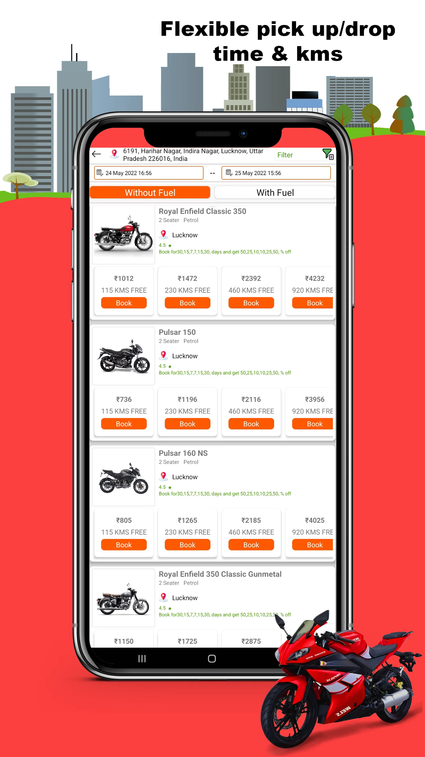 Ogonn - Bike and Car Rental. | Indus Appstore | Screenshot