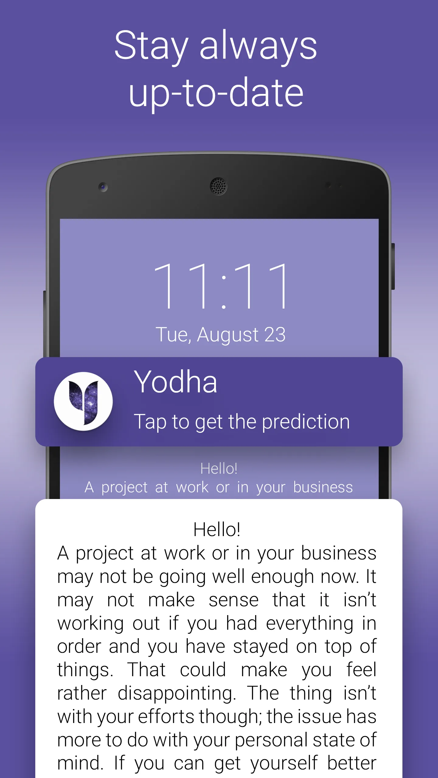 Yodha My Daily Horoscope | Indus Appstore | Screenshot