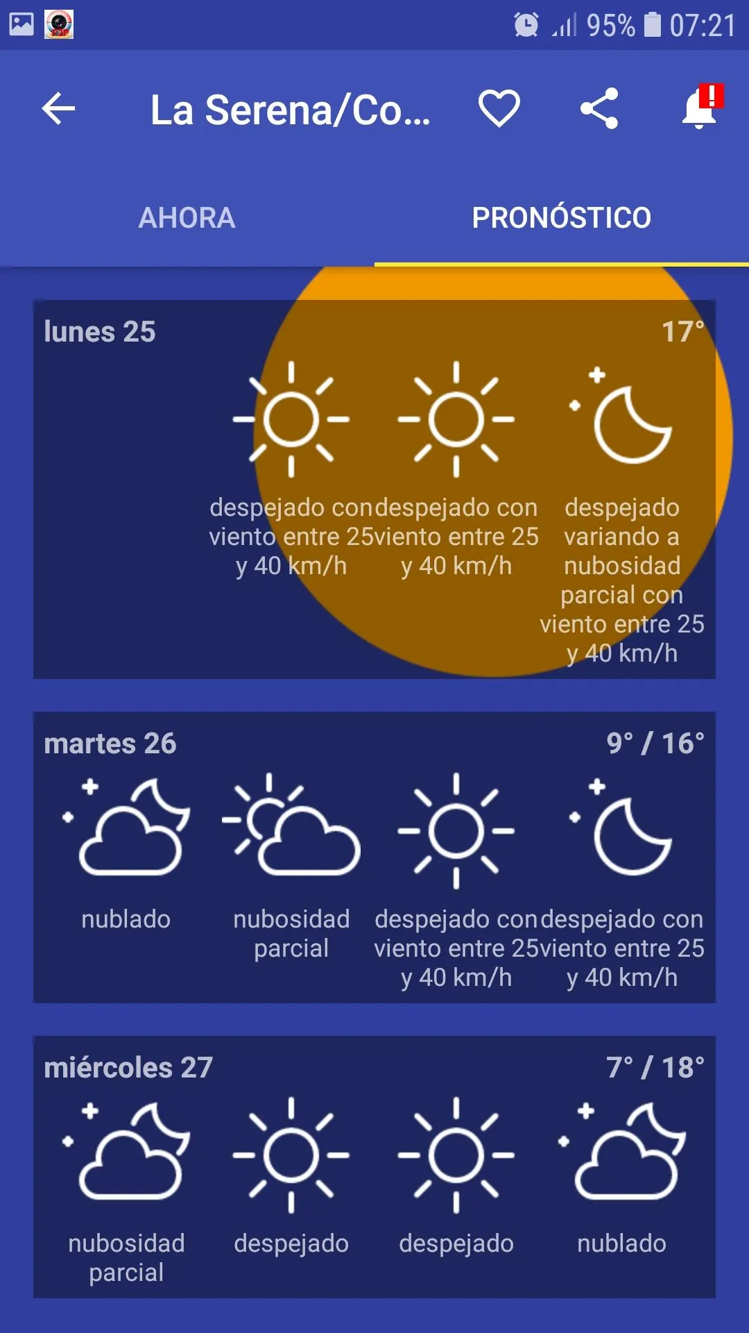 Meteorología Chile | Indus Appstore | Screenshot