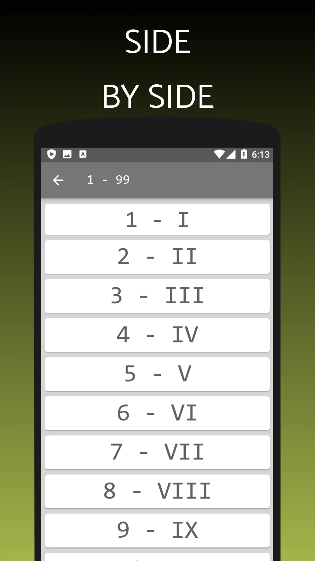 Roman Numerals Converter | Indus Appstore | Screenshot