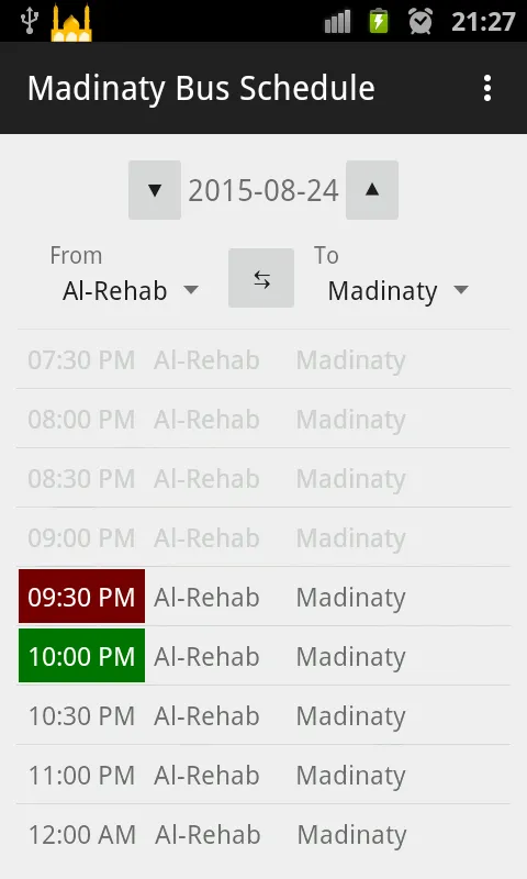 Madinaty Bus Schedule | Indus Appstore | Screenshot