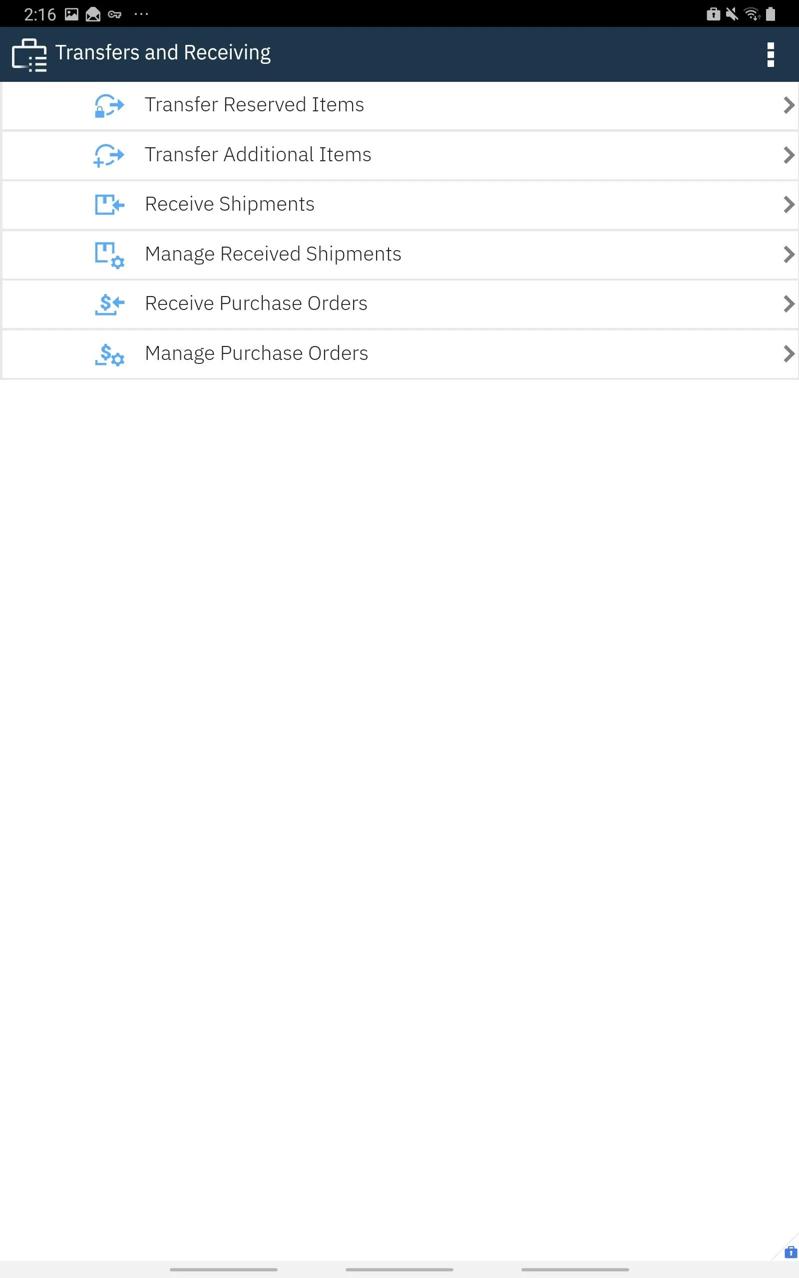 IBM Maximo Transfers Receipts | Indus Appstore | Screenshot