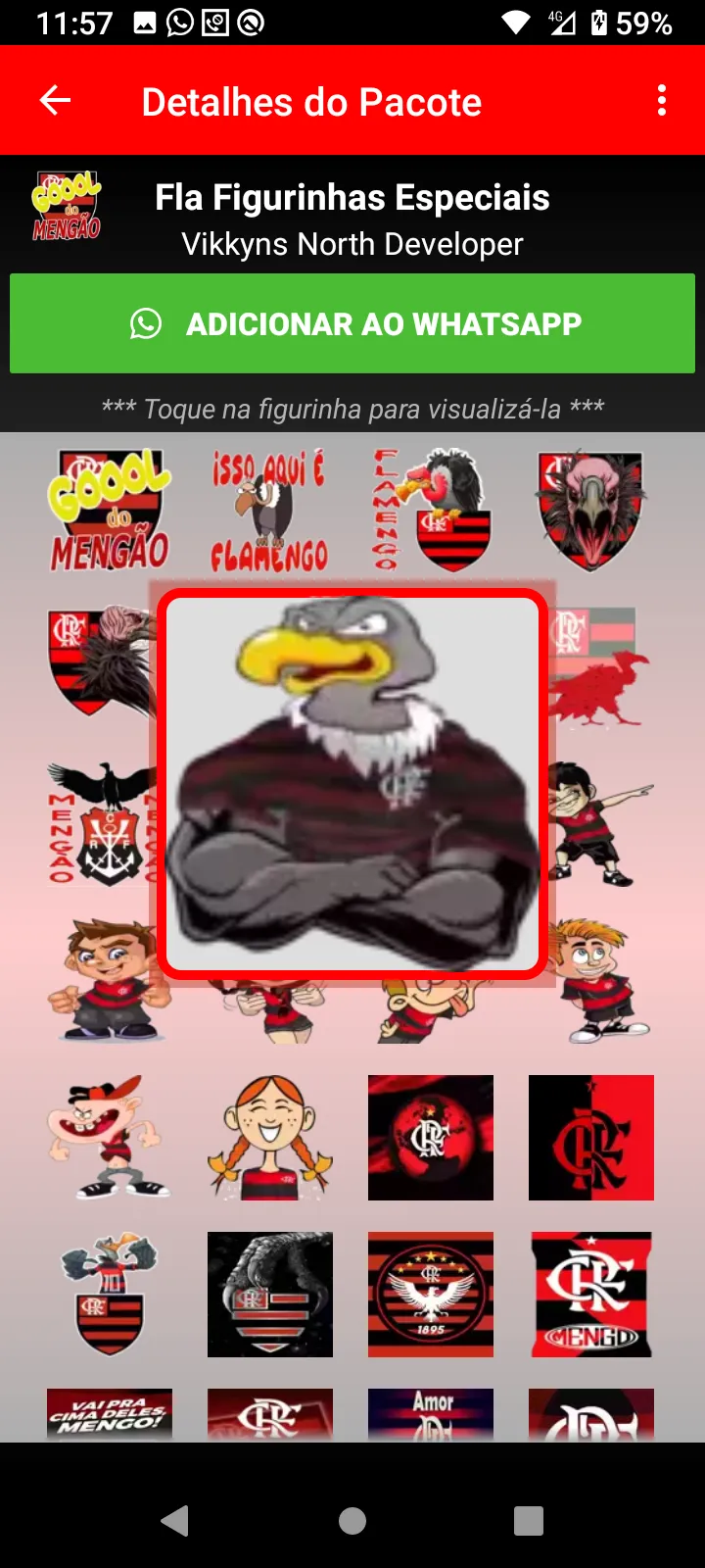 Figurinhas do Flamengo | Indus Appstore | Screenshot