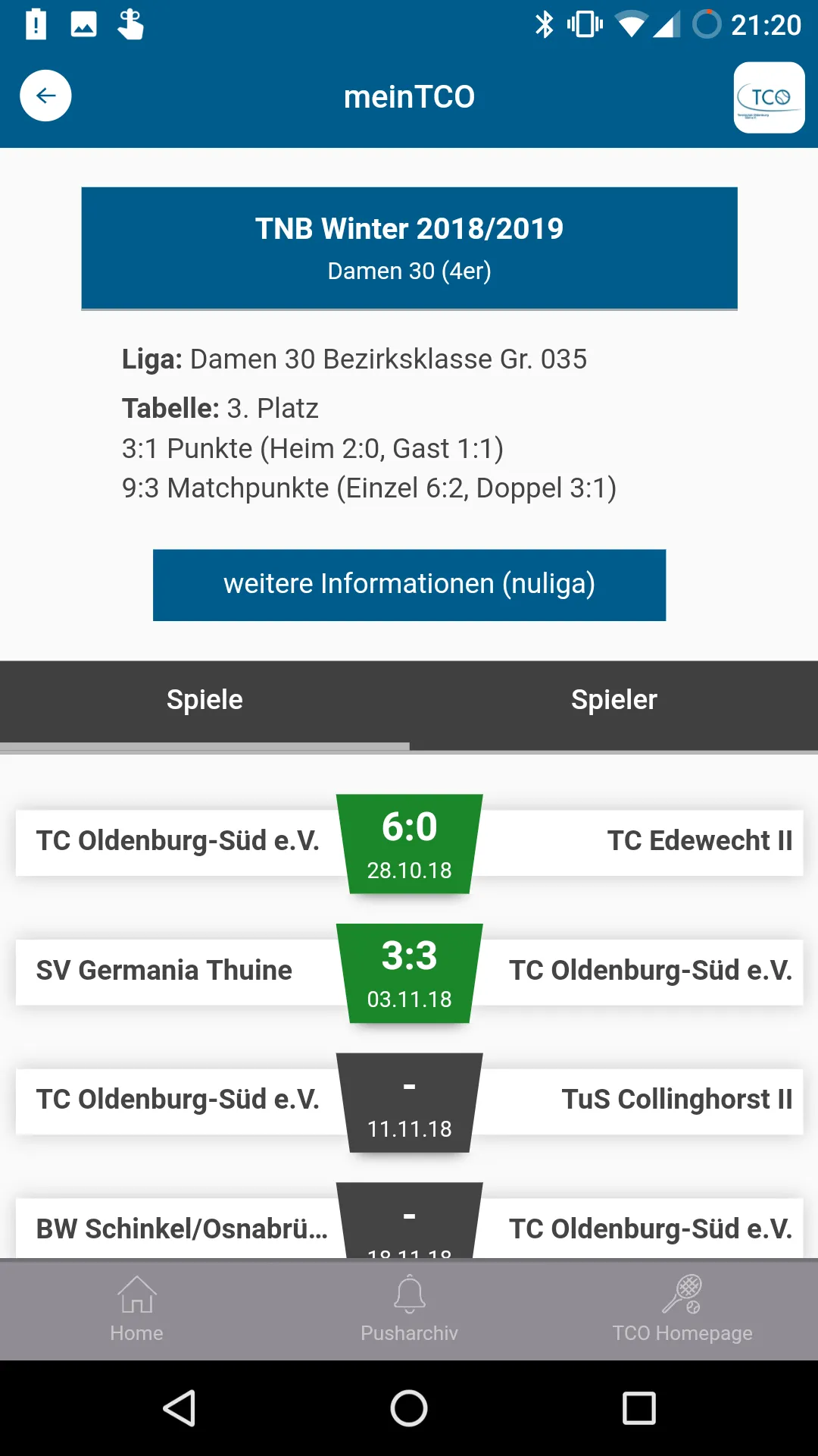 TC Oldenburg Süd | Indus Appstore | Screenshot