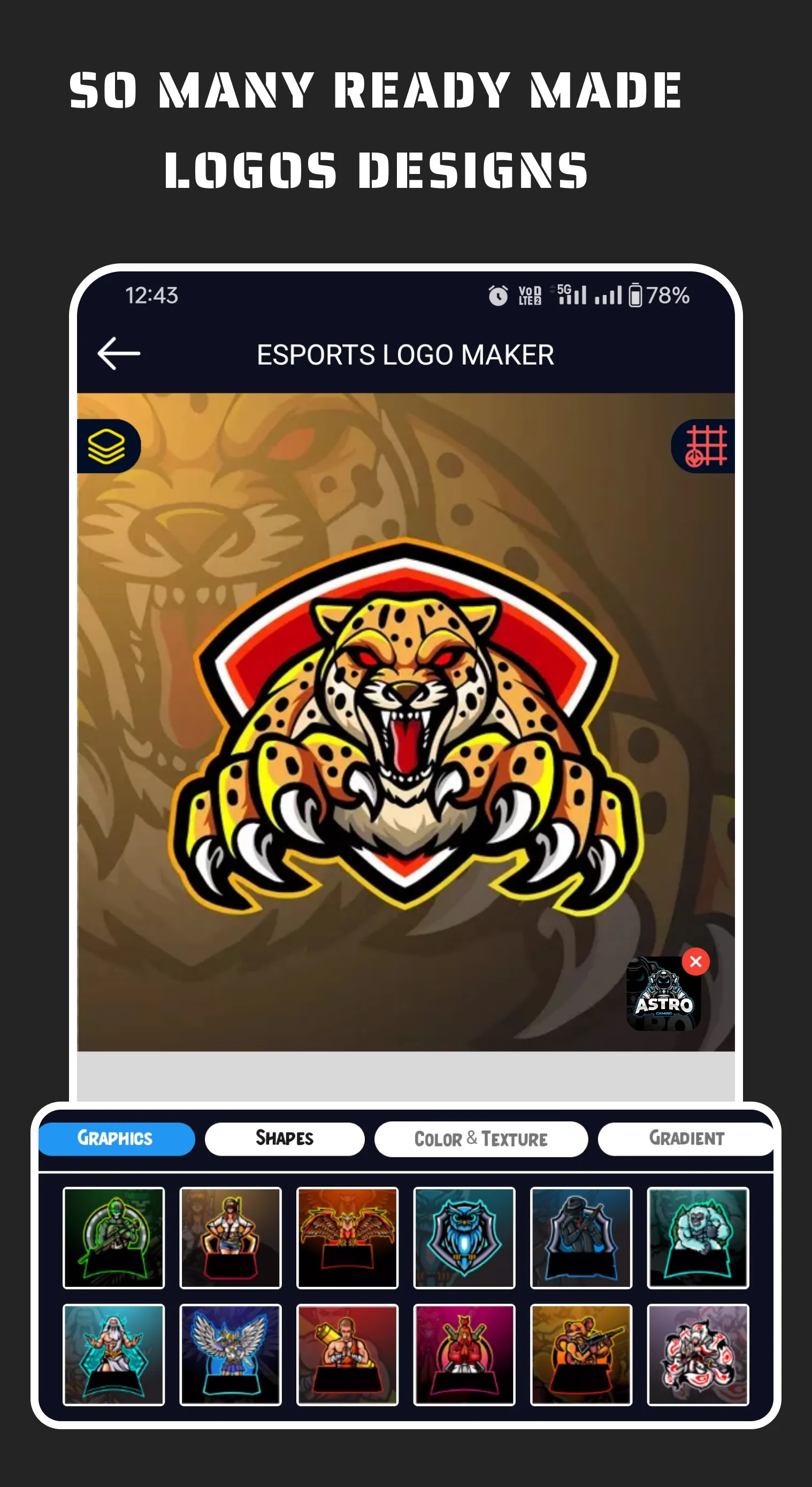 Esportify: Gaming Logo Maker | Indus Appstore | Screenshot