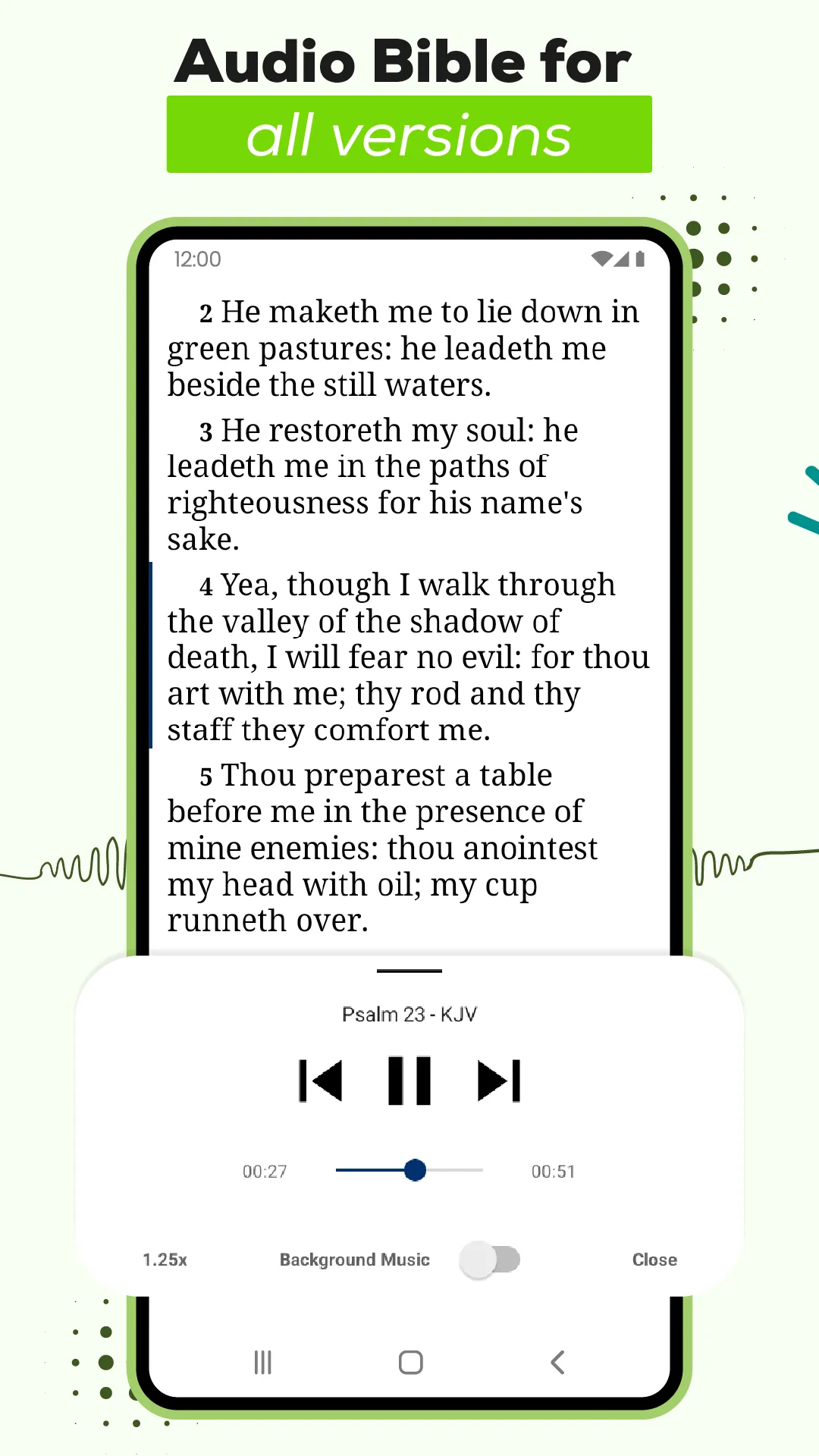 Bible Offline KJV with Audio | Indus Appstore | Screenshot