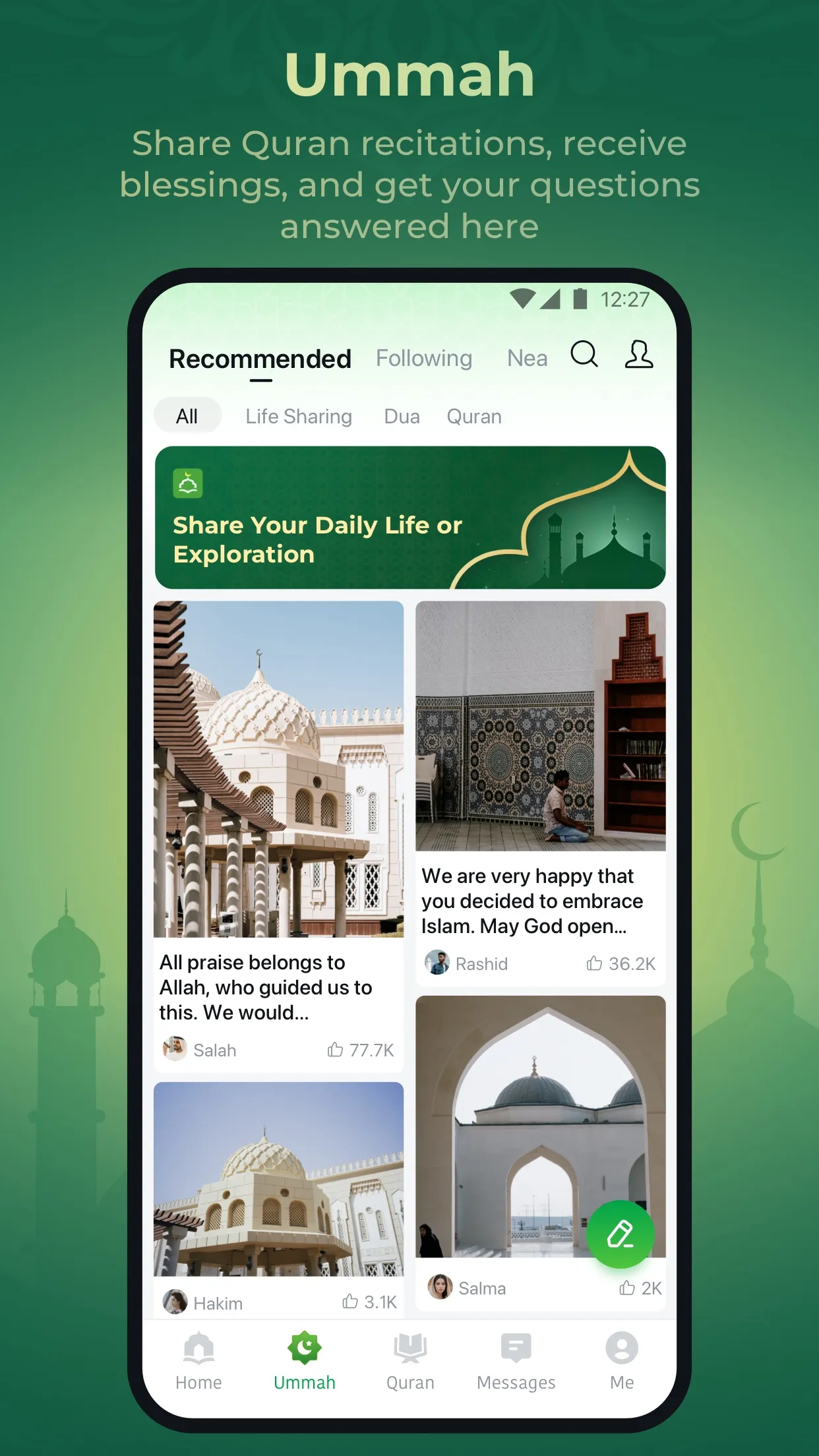 WeMuslim: Athan, Qibla&Quran | Indus Appstore | Screenshot