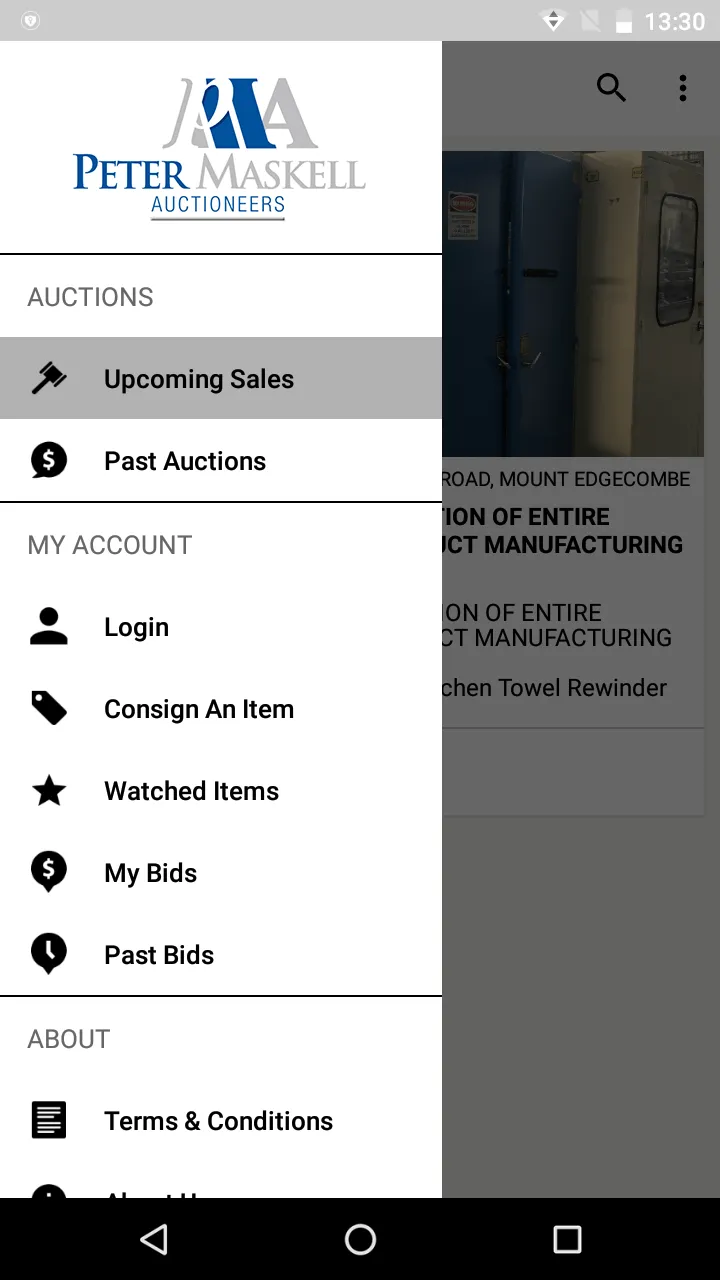 Peter Maskell Auctioneers | Indus Appstore | Screenshot