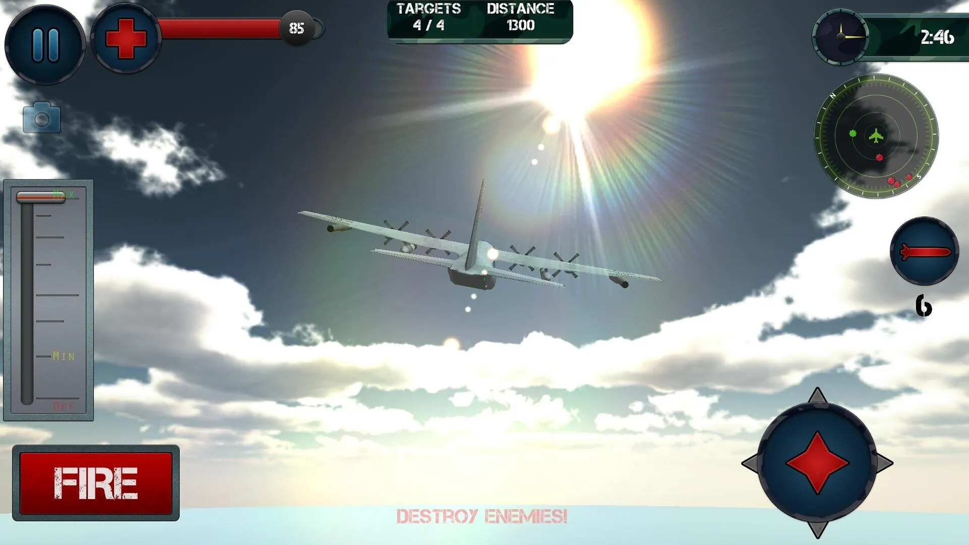 Airplane Gunship Simulator 3D | Indus Appstore | Screenshot