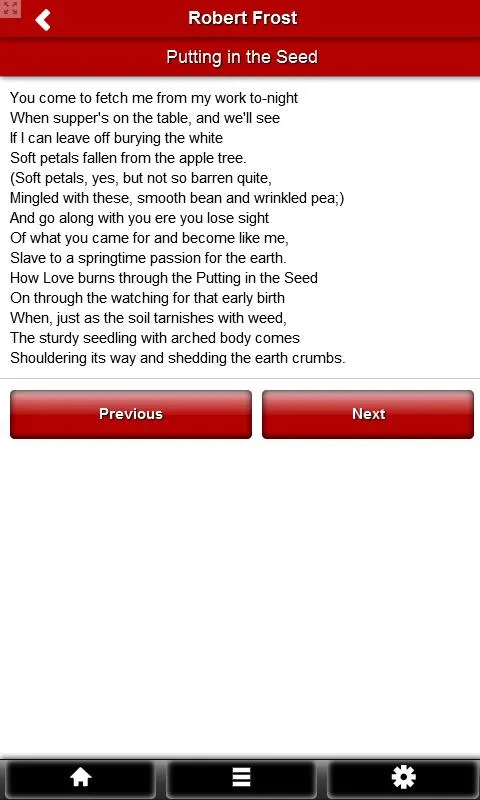 Robert Frost Poems | Indus Appstore | Screenshot