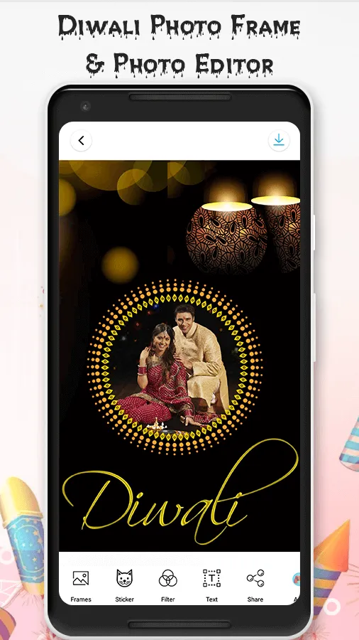 Happy Diwali Photo Frame | Indus Appstore | Screenshot