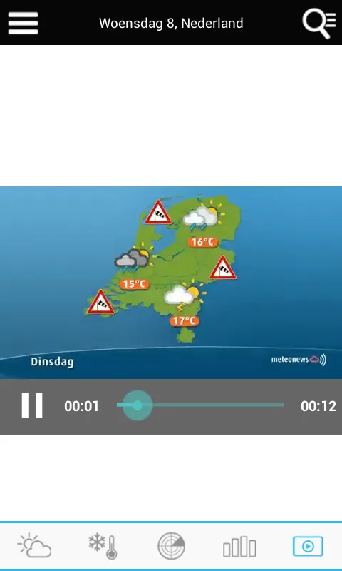 Weather for the Netherlands | Indus Appstore | Screenshot