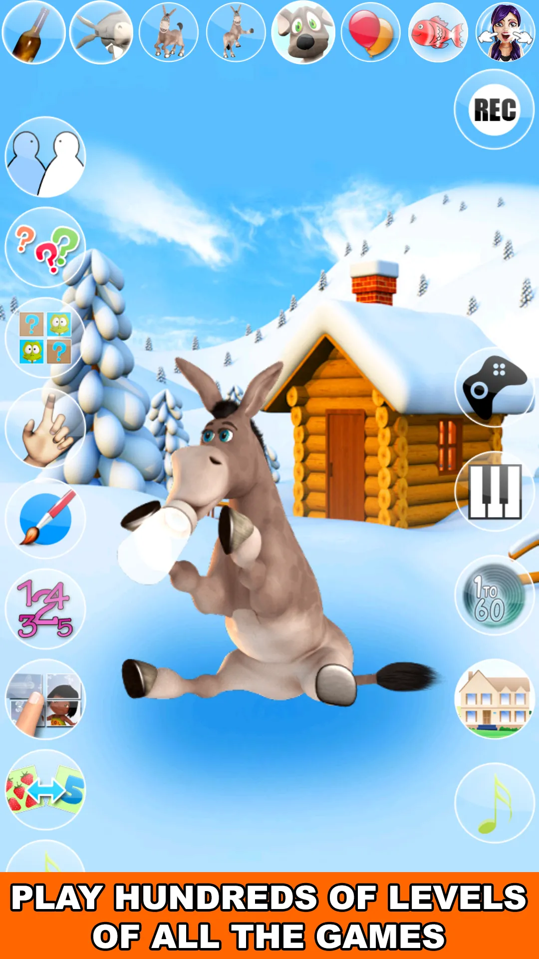 Talking Donald Donkey Ice Fun | Indus Appstore | Screenshot