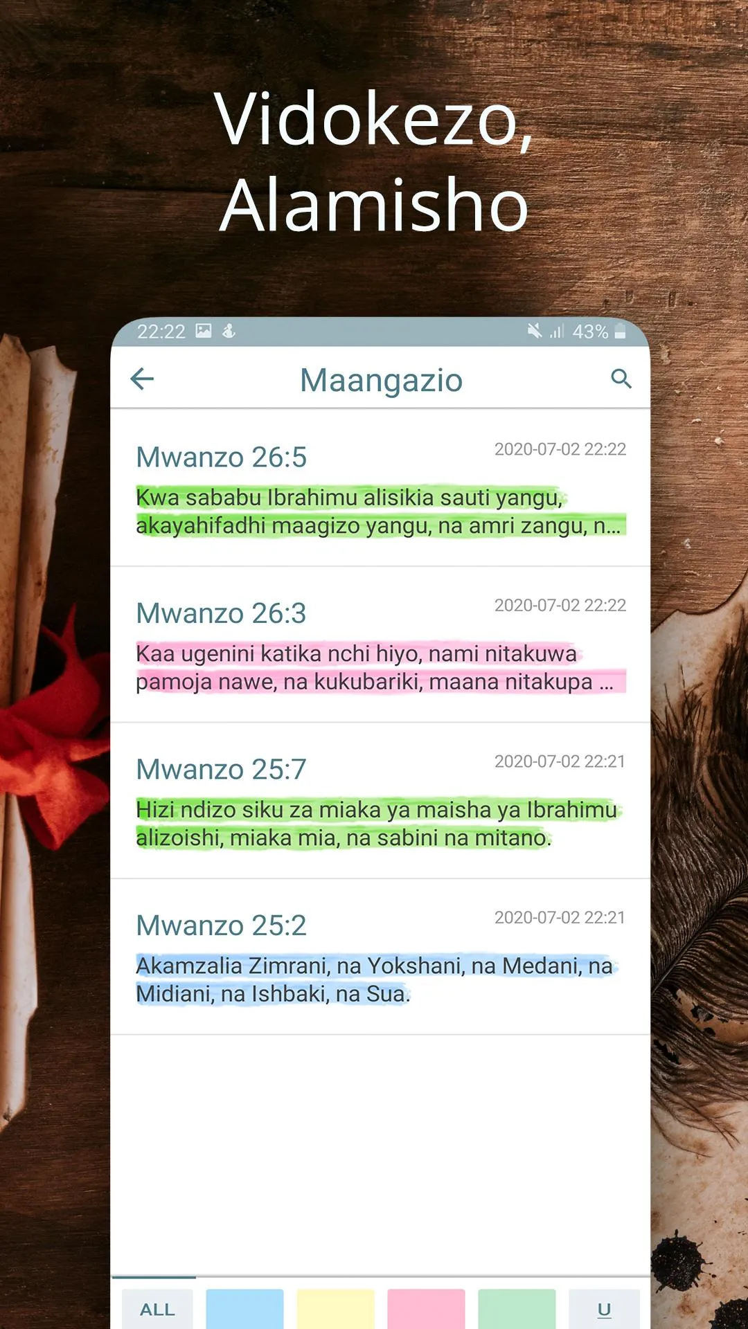 Biblia Takatifu, Swahili Bible | Indus Appstore | Screenshot