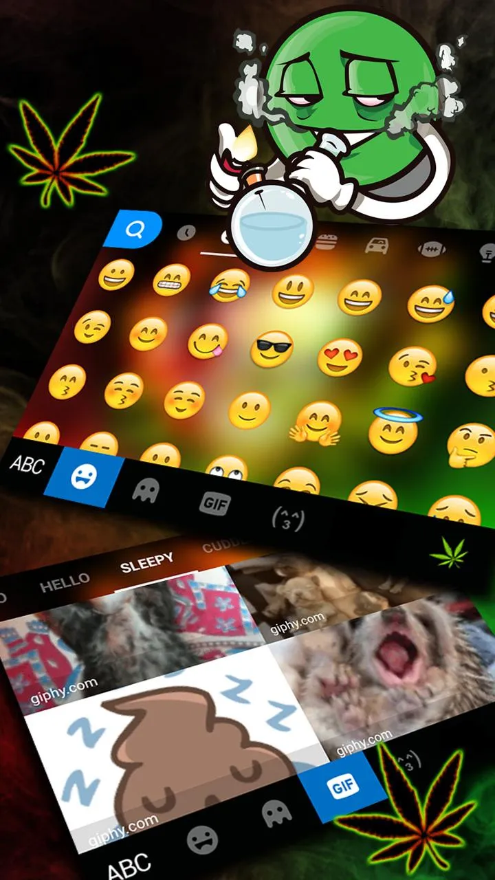 Smoke Skull Keyboard Theme | Indus Appstore | Screenshot